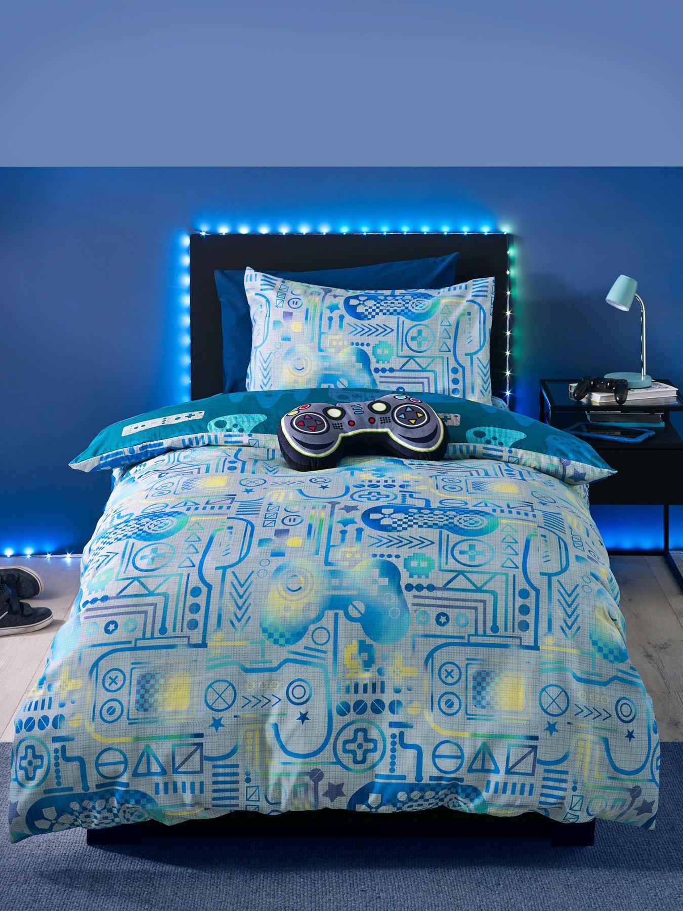 catherine-lansfield-gamer-so-soft-duvet-set-grey