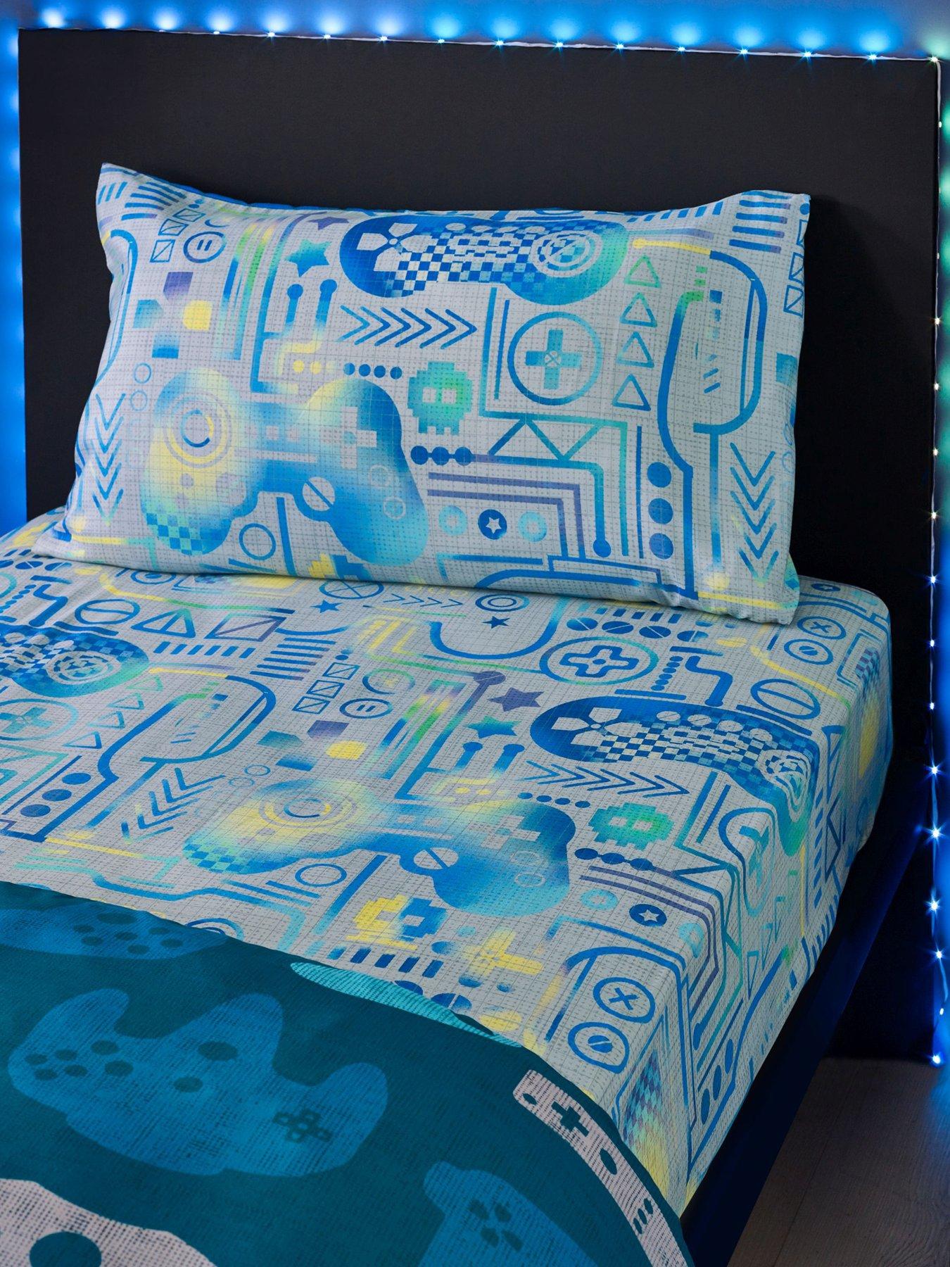 Image 1 of 3 of Catherine Lansfield Gamer So Soft Fitted Sheet Grey