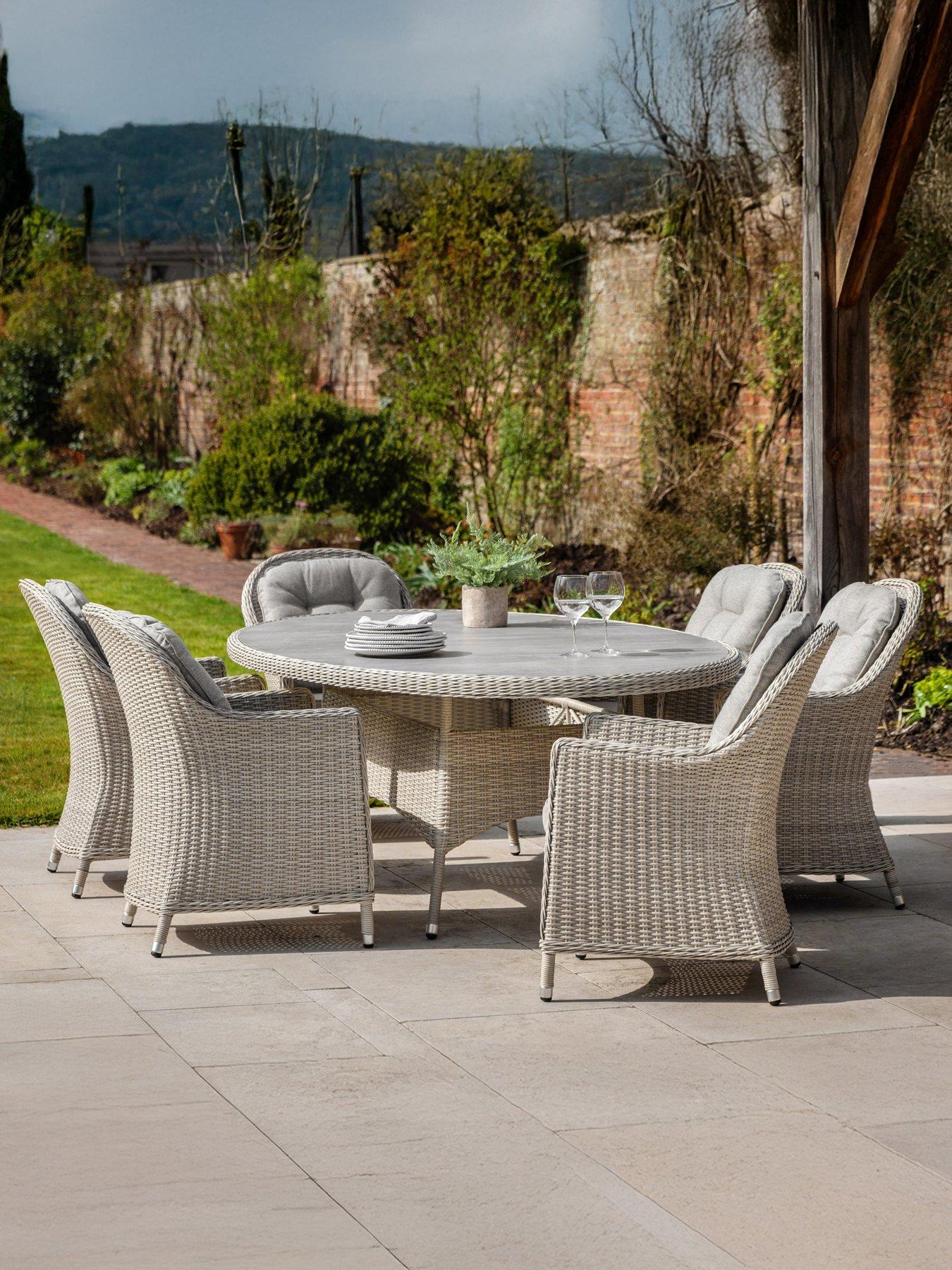 Image 1 of 7 of Gallery Direct Holton 6 Seater Oval Dining Set