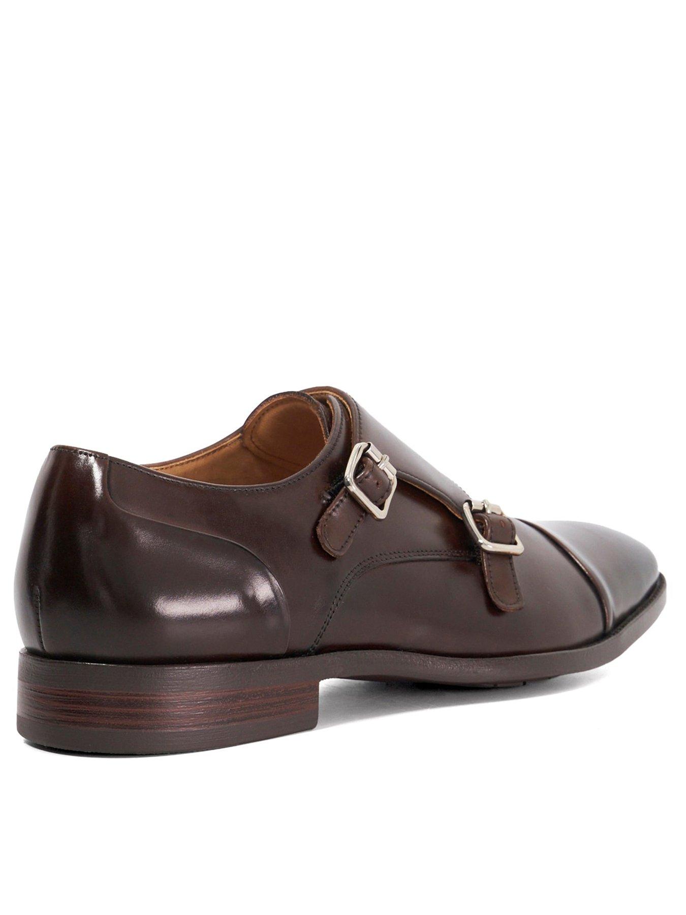 Image 3 of 5 of Dune London Dune Satchin 2 Formal Leather Monk Shoe