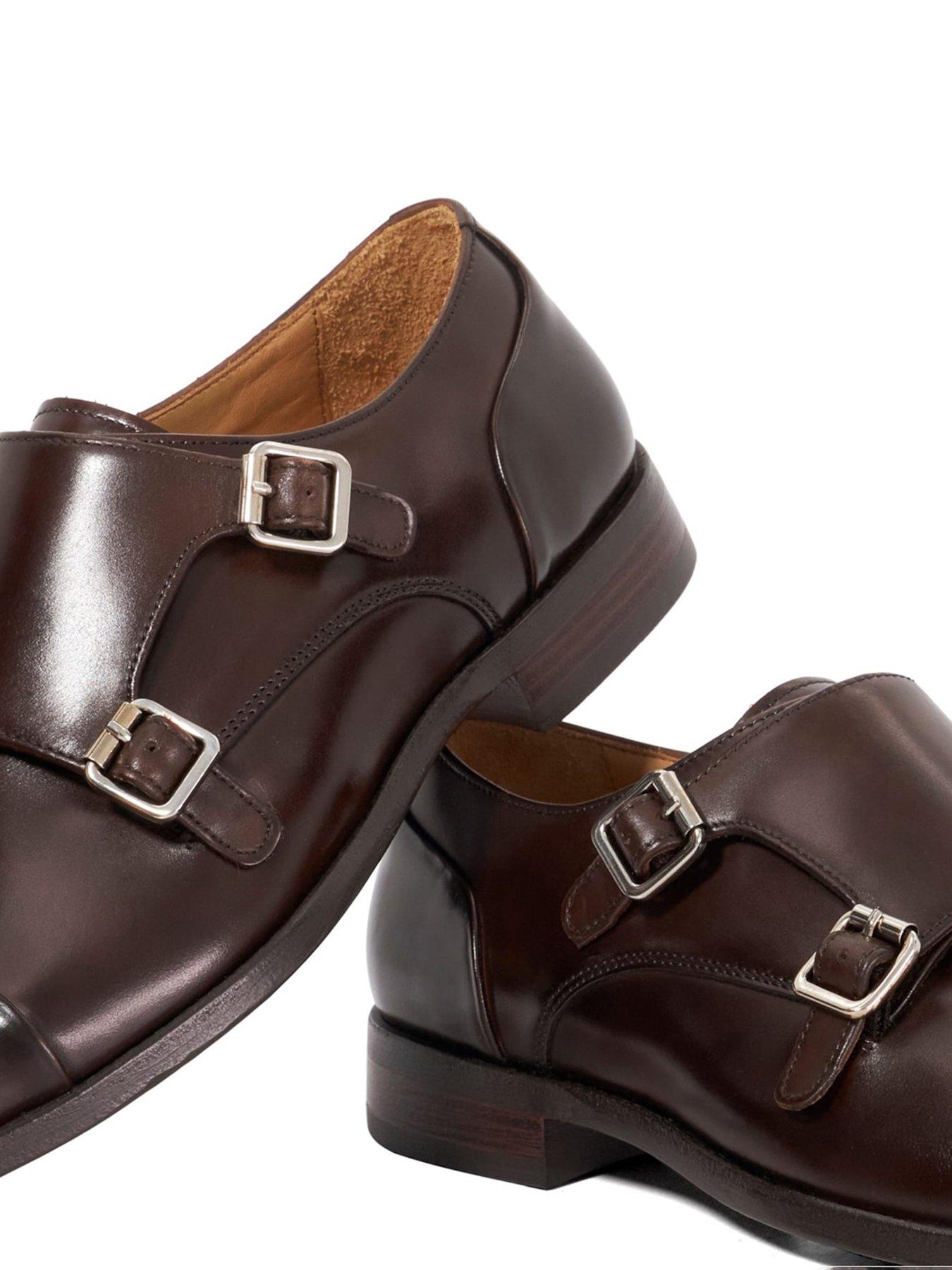 Image 5 of 5 of Dune London Dune Satchin 2 Formal Leather Monk Shoe