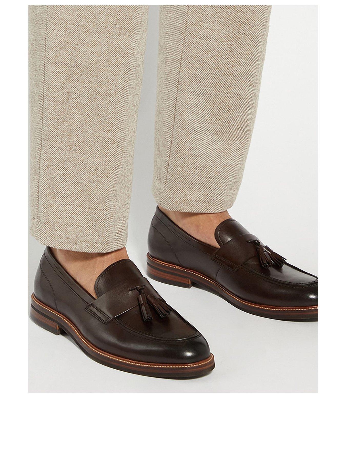 Image 2 of 6 of Dune London Dune Shaw Formal Leather Loafer Shoe