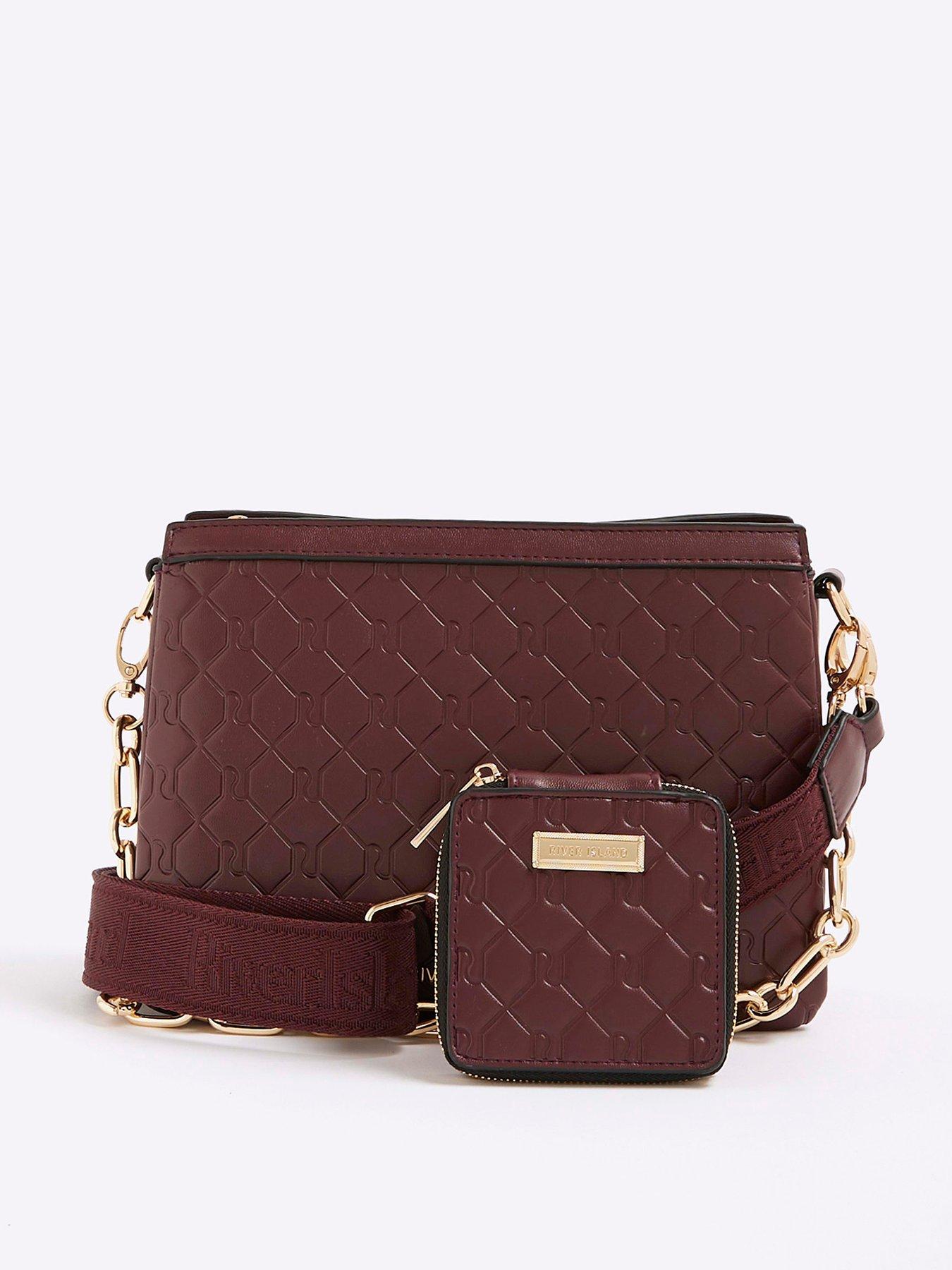 undefined Embossed Chain Tri X Body - Red