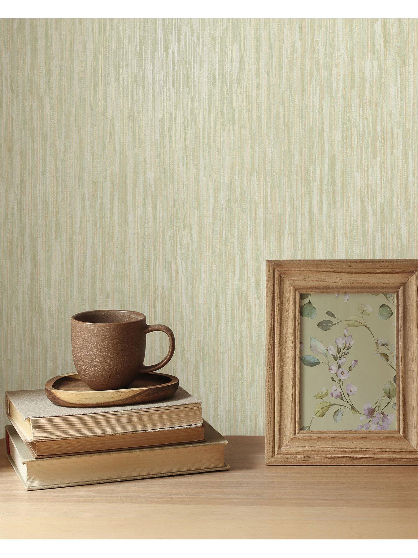 Image 3 of 5 of Rasch Rosalie Texture Wallpaper - Sage
