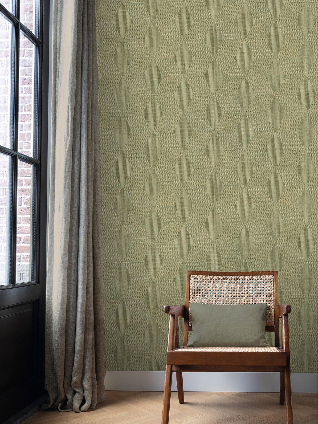undefined Boho Geo Wallpaper - Green
