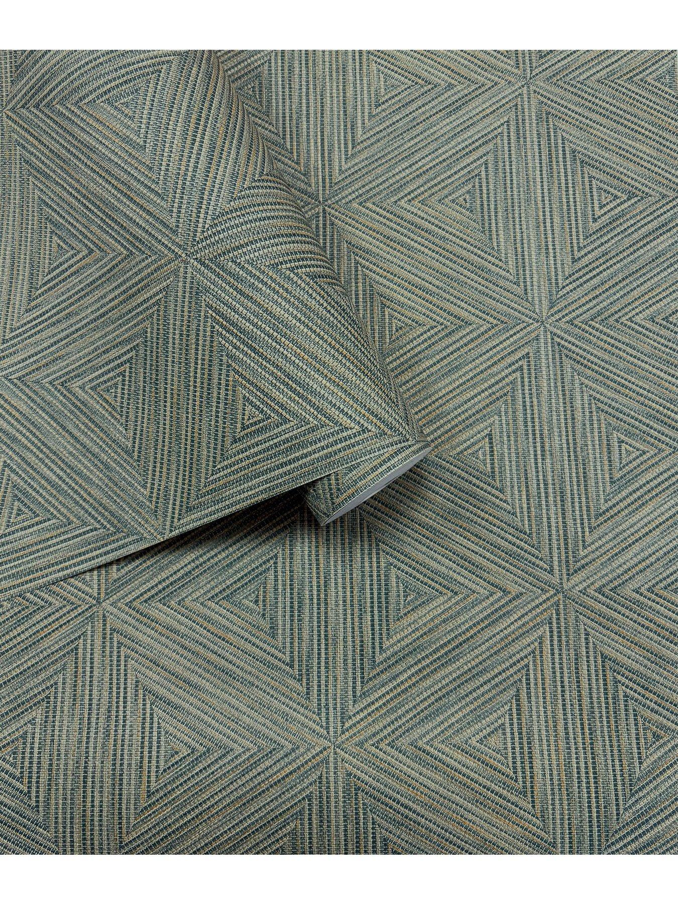 Image 5 of 5 of Rasch Boho Geo Wallpaper - Blue