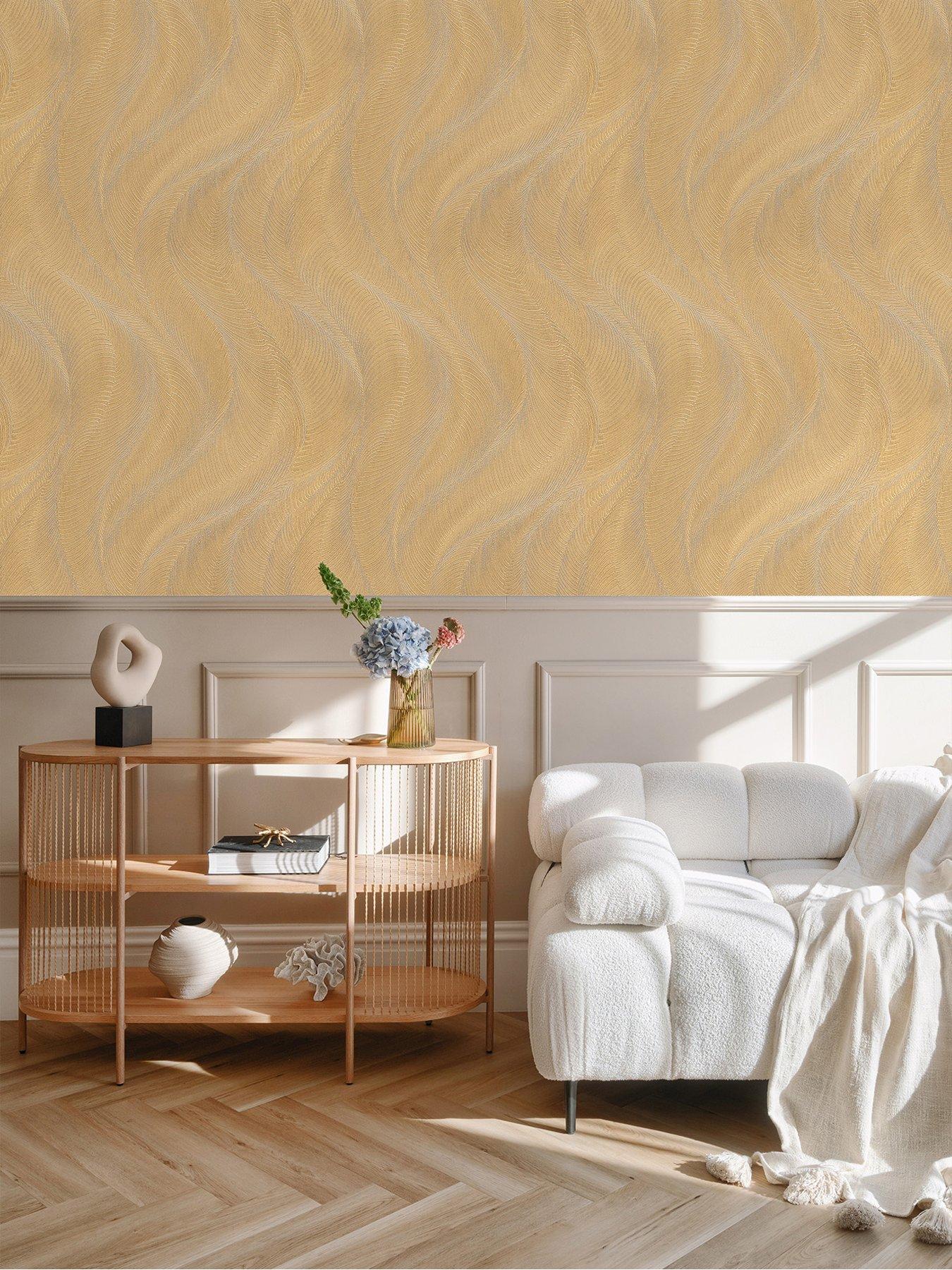 undefined Opuenza Wave Wallpaper - Gold