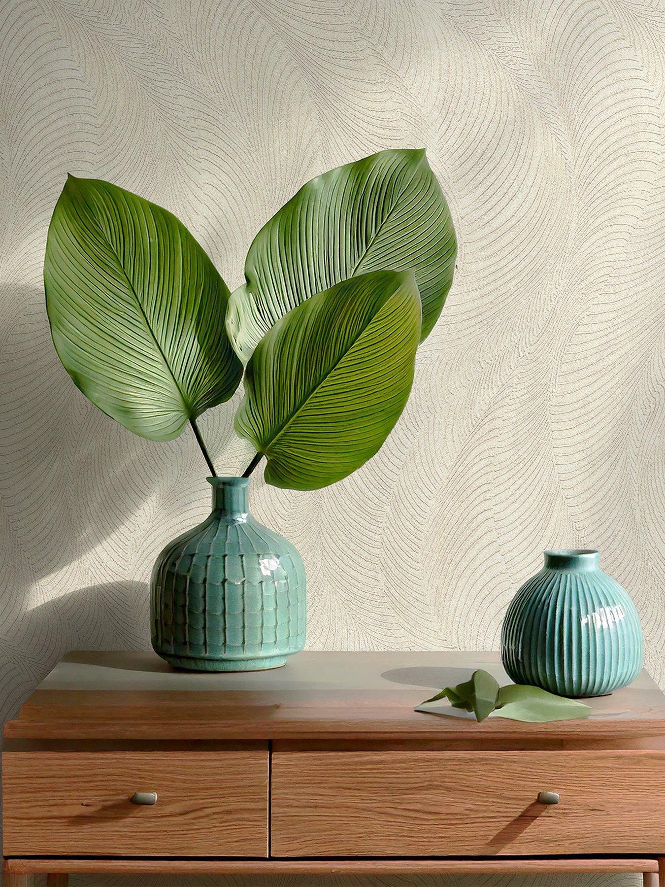 Image 1 of 4 of Rasch Opuenza Wave Wallpaper - Silver