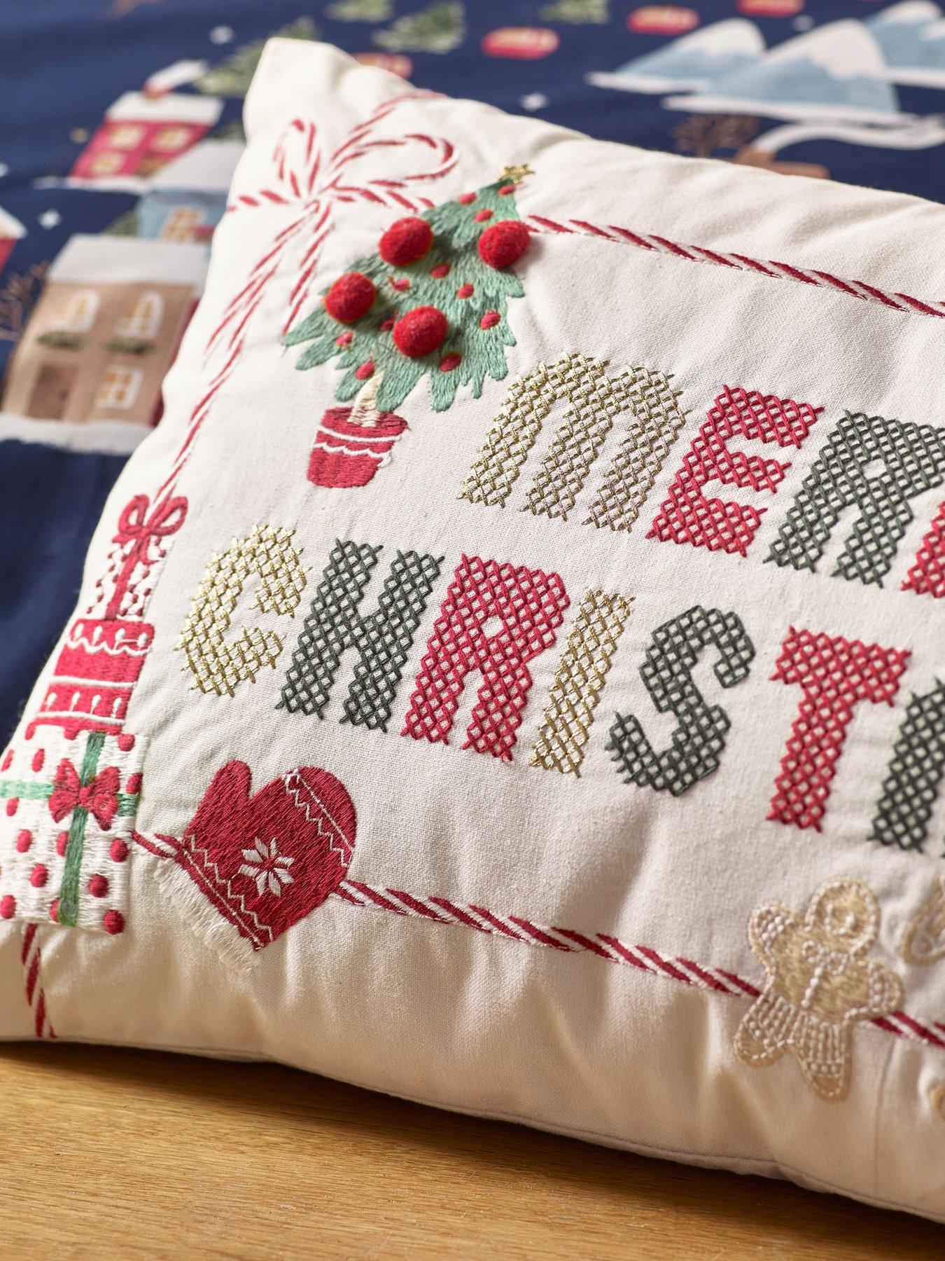 Image 3 of 3 of Catherine Lansfield Merry Christmas Filled Cushion- 30x50cm