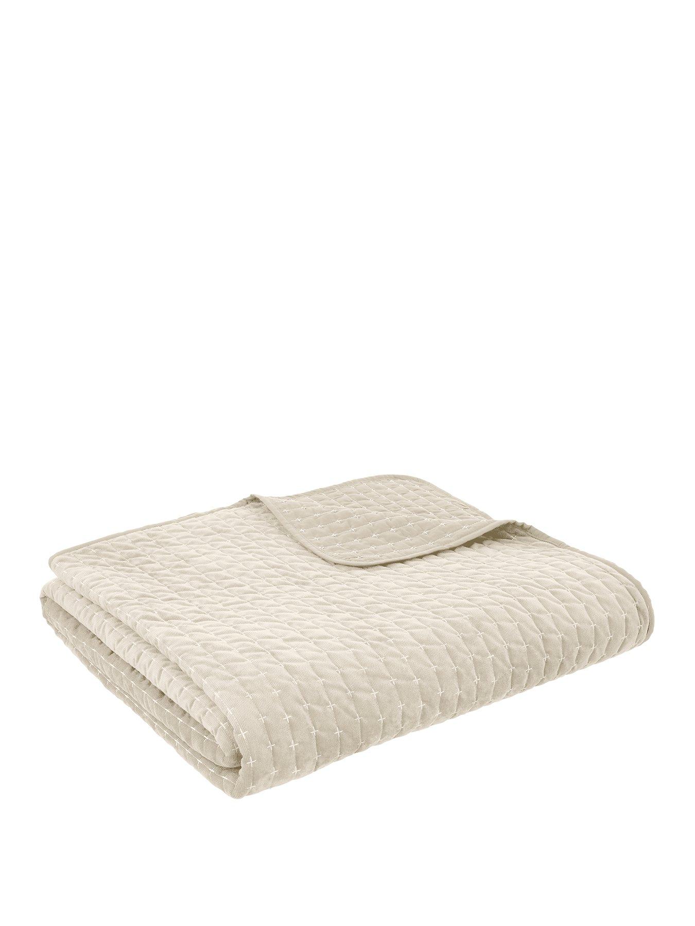  image of bianca-attica-velvet-bedspread--240x260cm