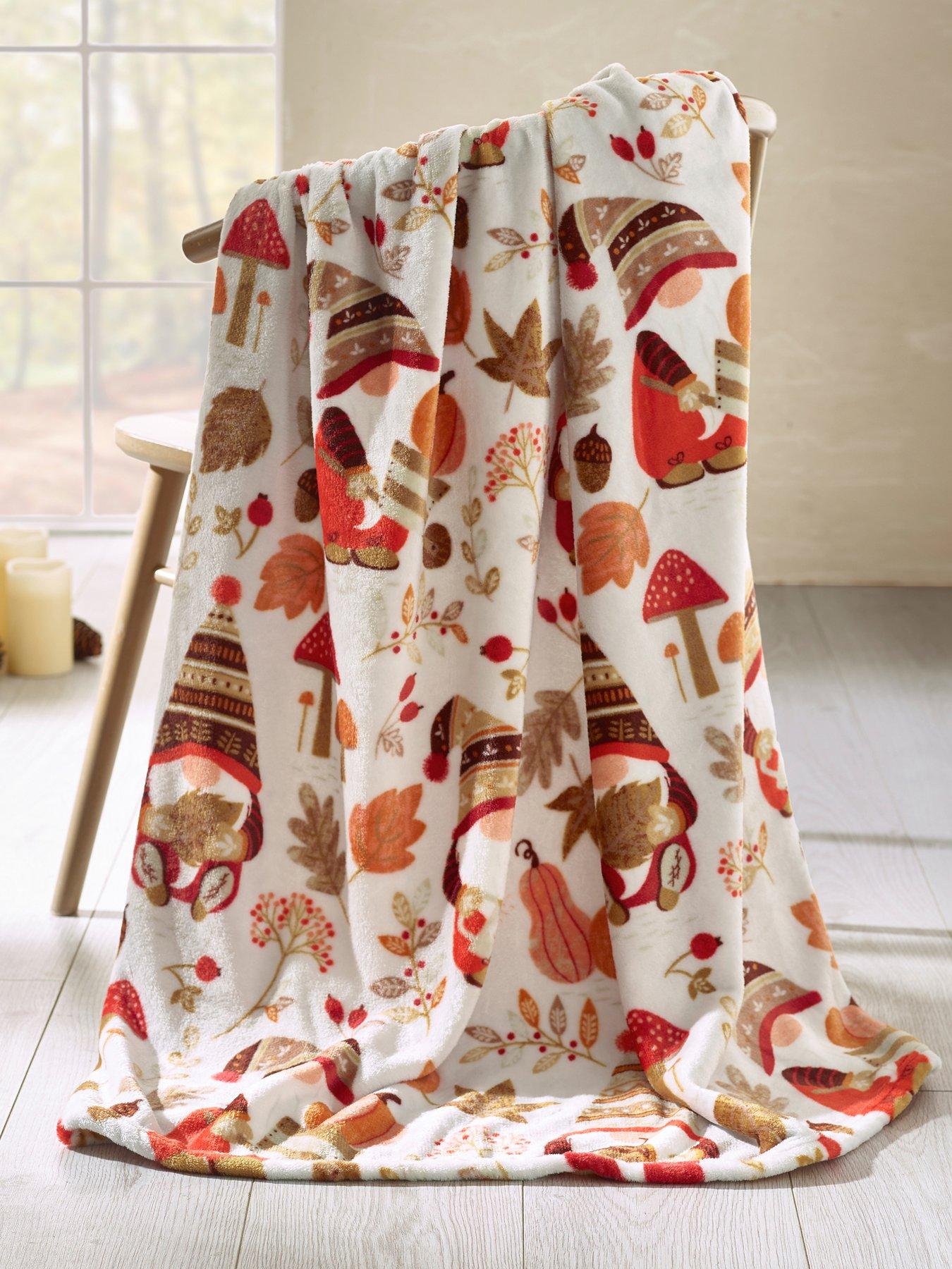 Image 1 of 4 of Catherine Lansfield Woodland Gonks Throw- 130x170cm