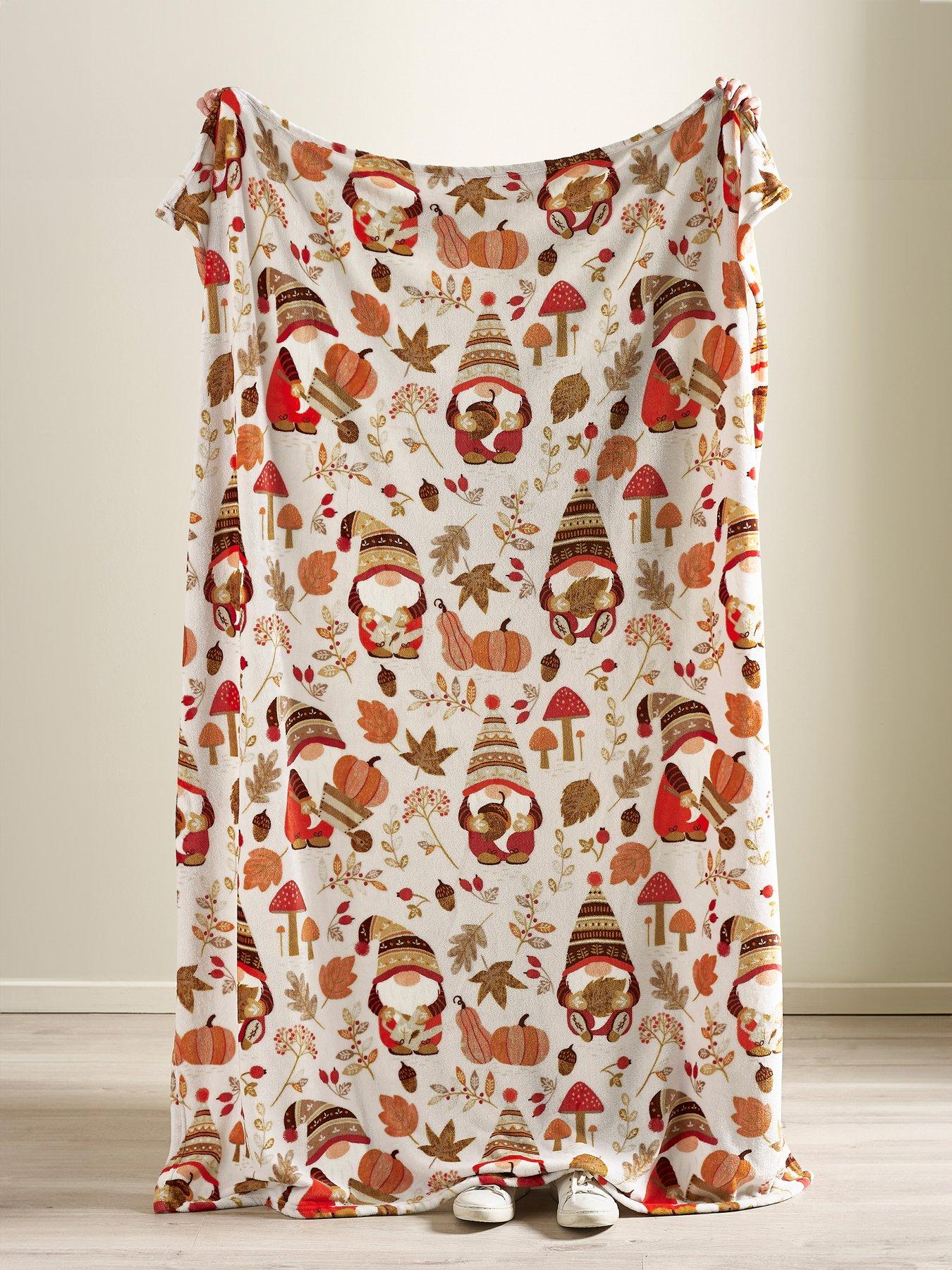 Image 4 of 4 of Catherine Lansfield Woodland Gonks Throw- 130x170cm