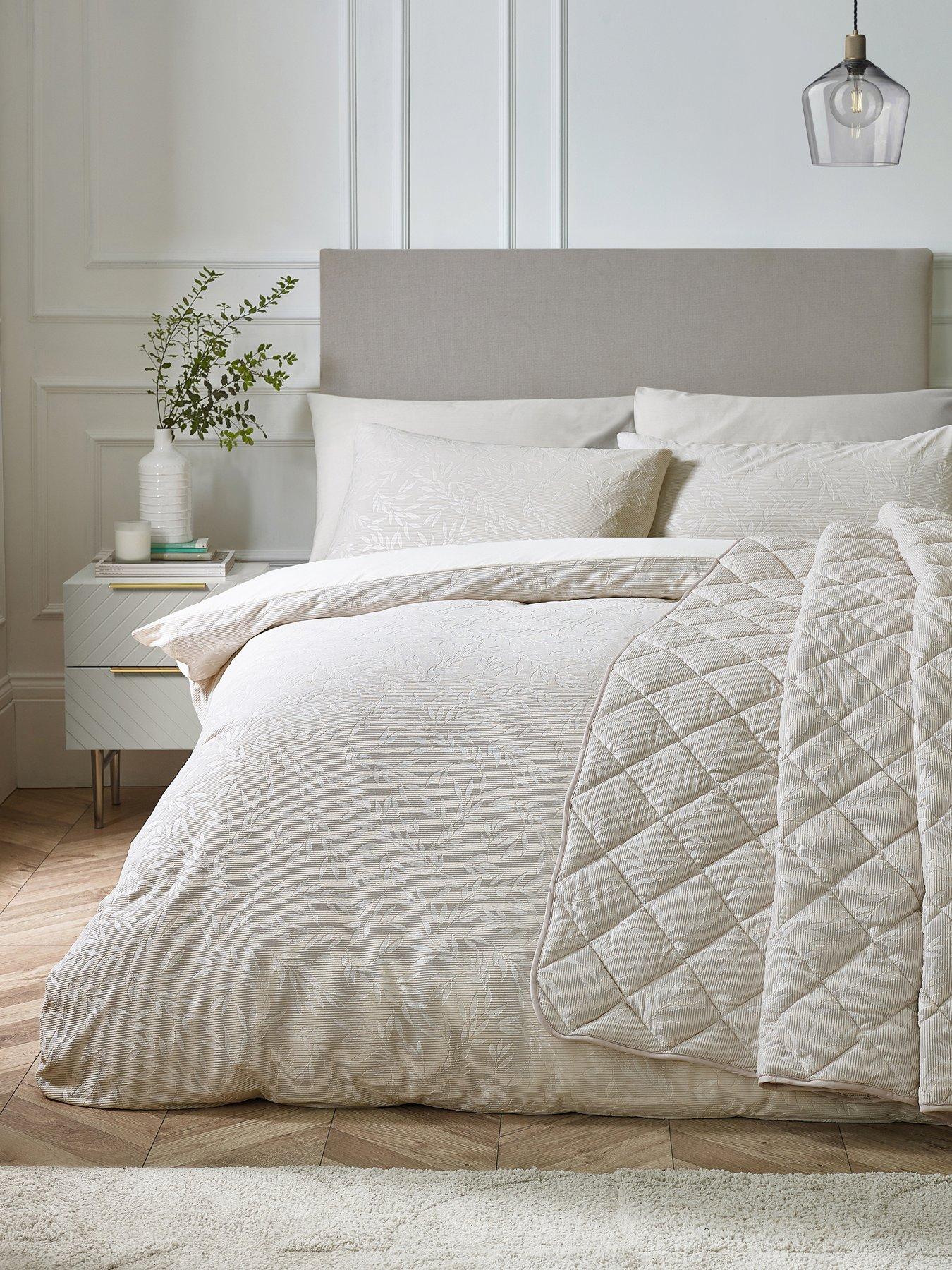 undefined Corded Leaves Duvet Set