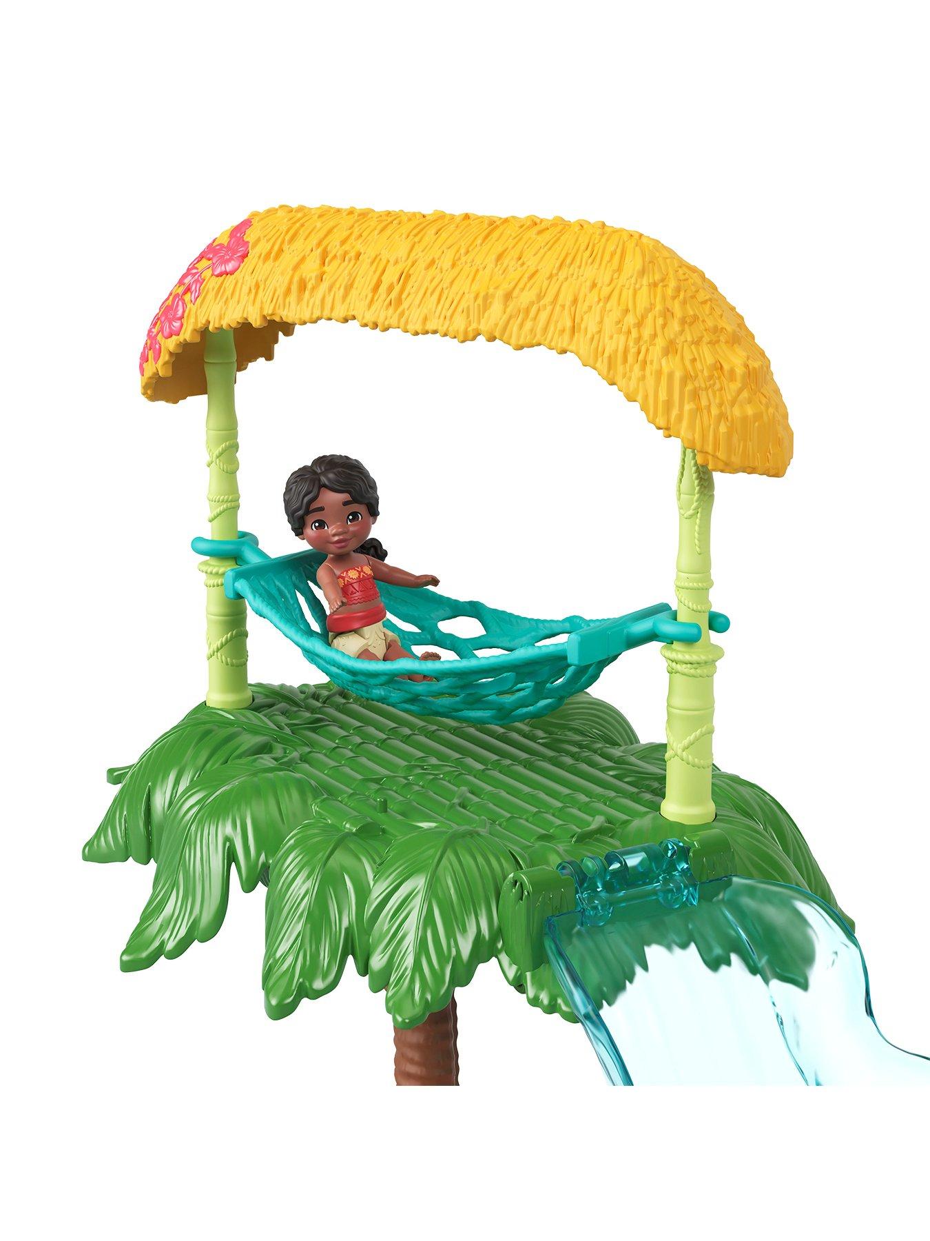 Image 6 of 7 of Disney Moana 2 Toys, Moana's Island Adventure Playset with 2 Small Dolls, 2 friends & 8 Accessories