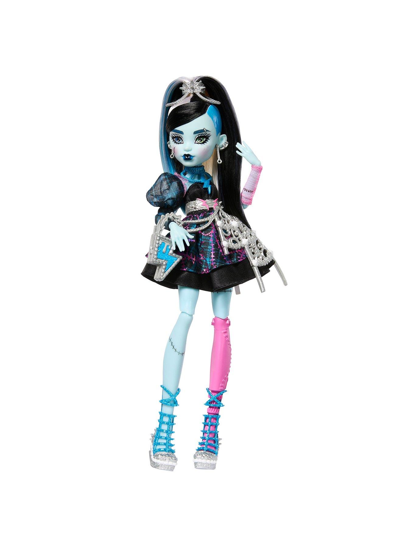 Image 5 of 7 of Monster High Scary Sweet Birthday Frankie Stein Doll in Party Dress with Balloon &amp; Gift