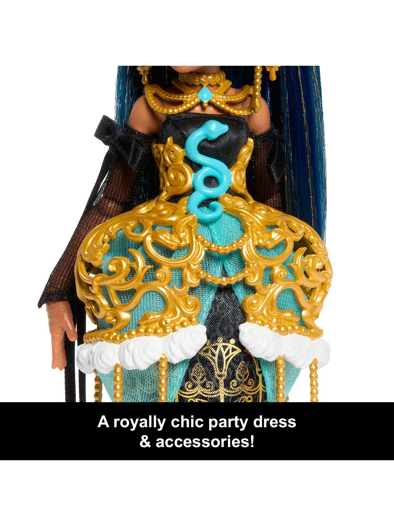 Image 4 of 7 of Monster High Scary Sweet Birthday Cleo De Nile Doll in Party Dress with Balloon &amp; Gift
