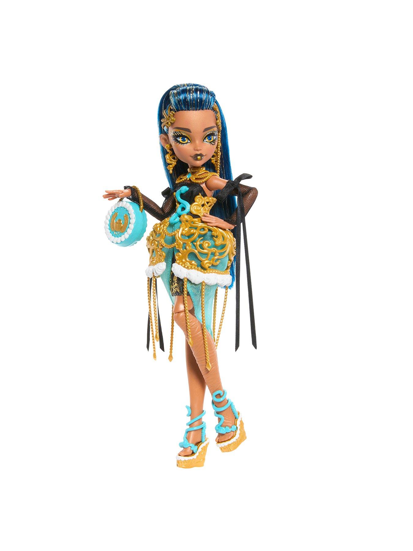 Image 5 of 7 of Monster High Scary Sweet Birthday Cleo De Nile Doll in Party Dress with Balloon &amp; Gift