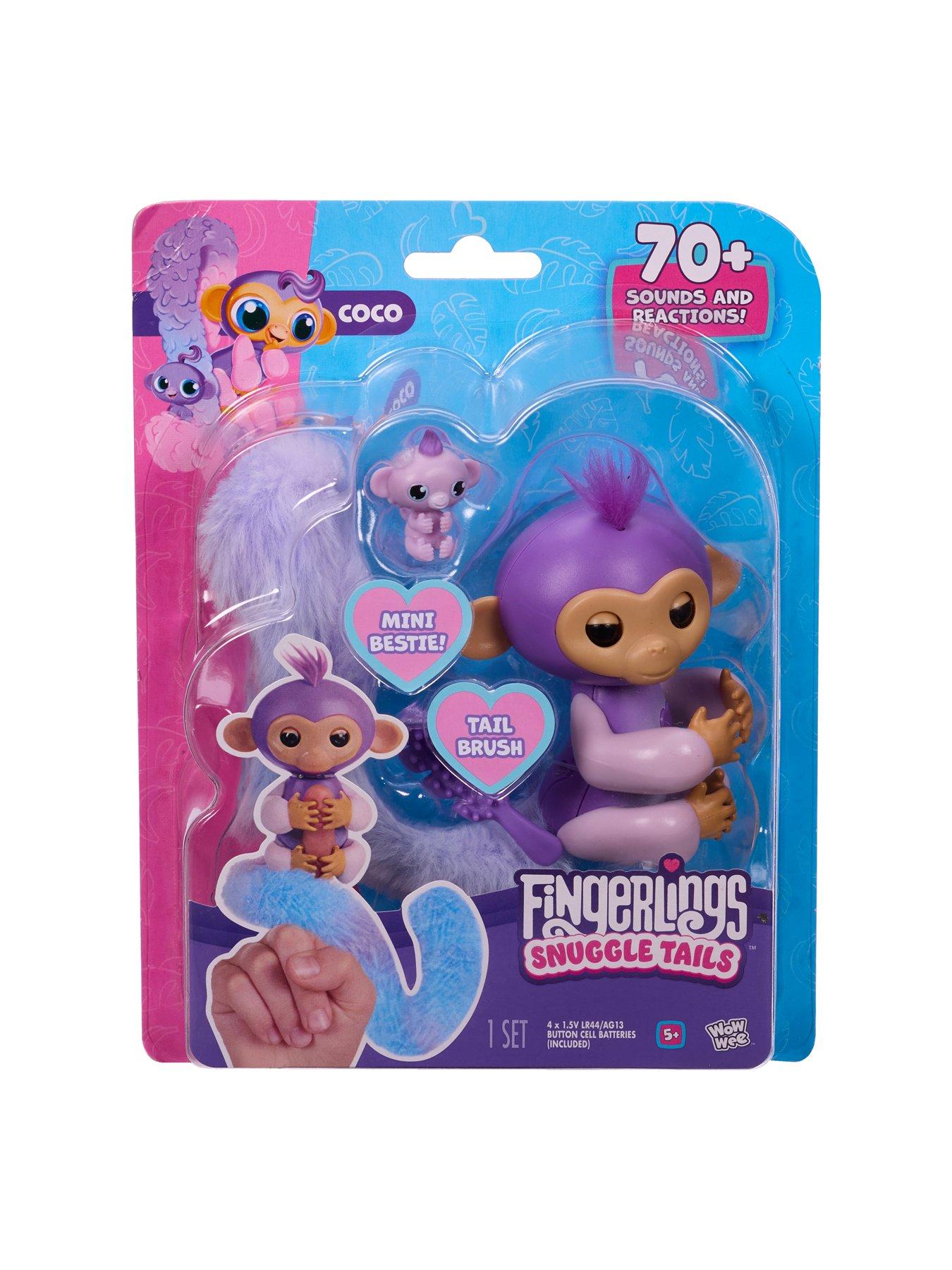 Image 5 of 7 of Fingerlings Snuggle Tails Monkey- Coco