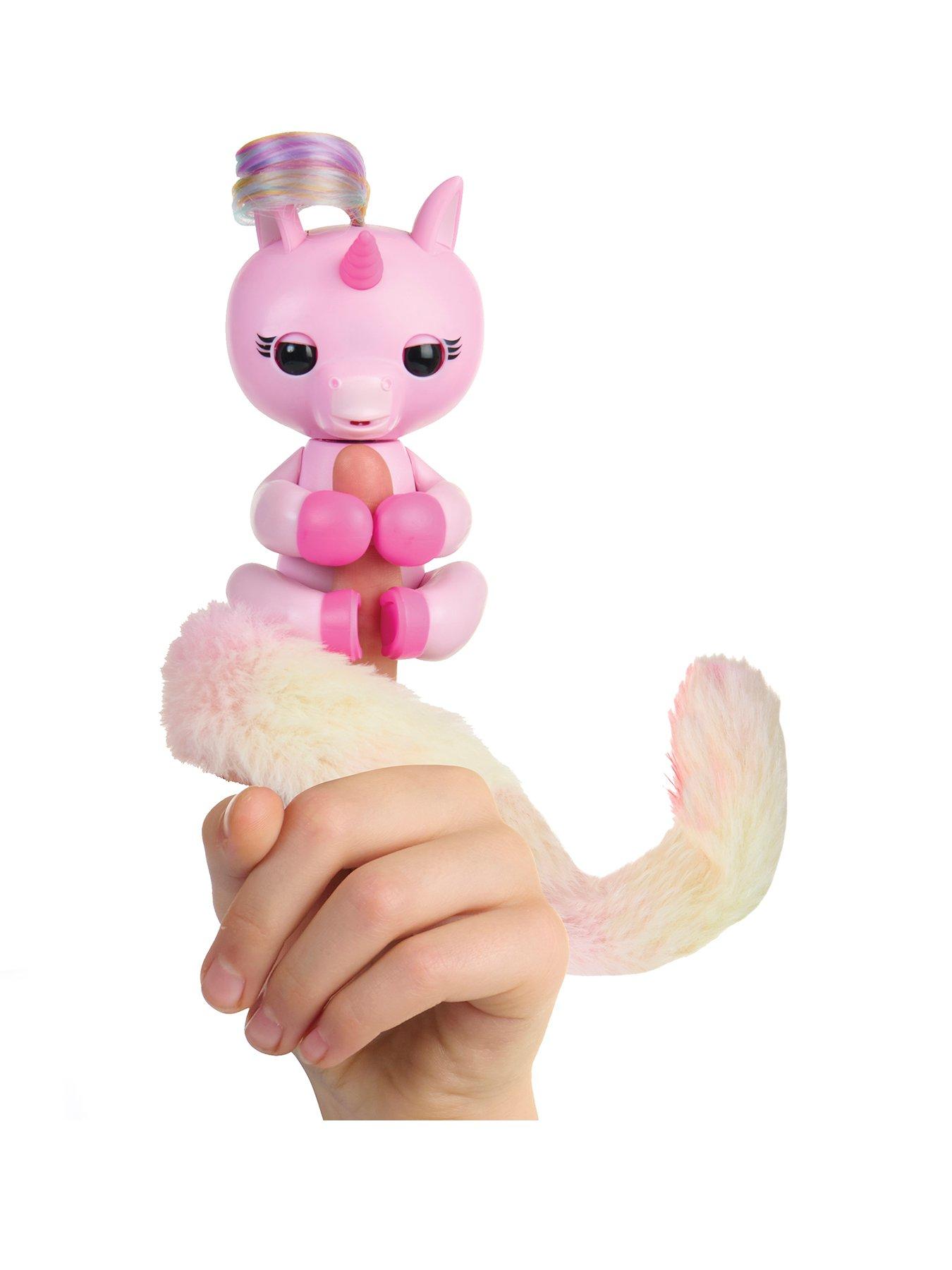 Image 1 of 8 of Fingerlings Snuggle Tails Unicorn - Evie