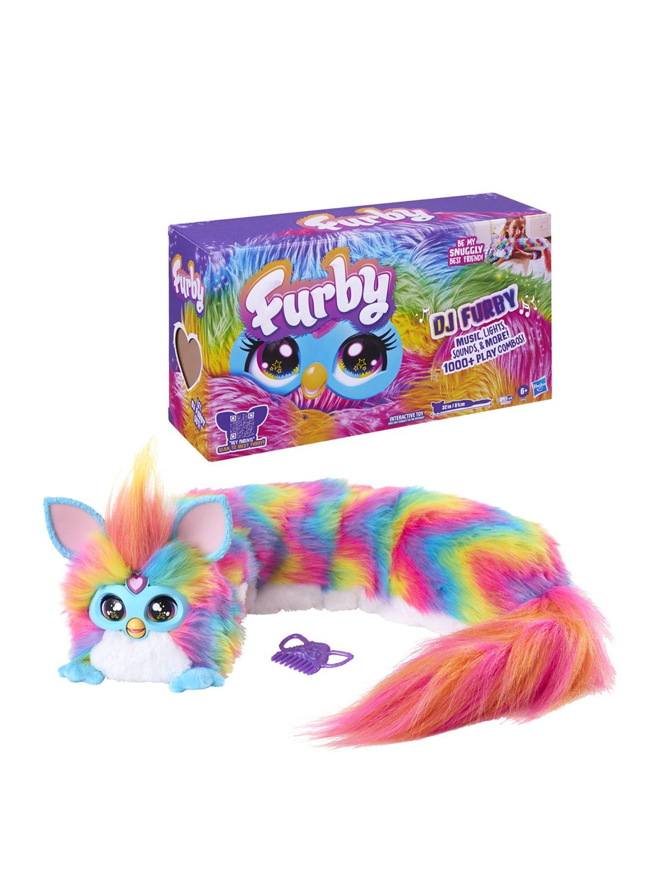 Image 1 of 7 of Furby Interactive DJ Rainbow Plush Toy