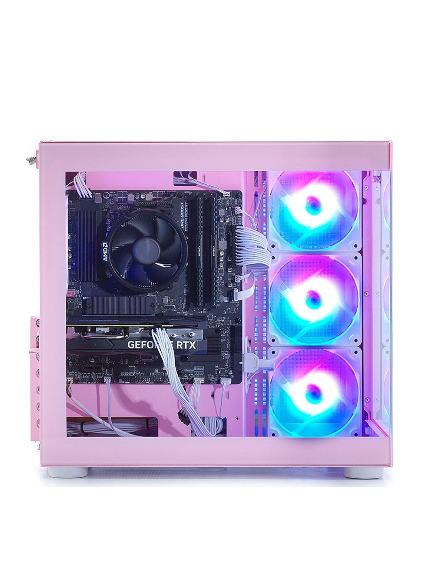 Image 2 of 4 of Stormforce FV150 - GeForce RTX 5060 Ti - Ryzen 5 - 16GB 1TB - Gaming Desktop - Pink