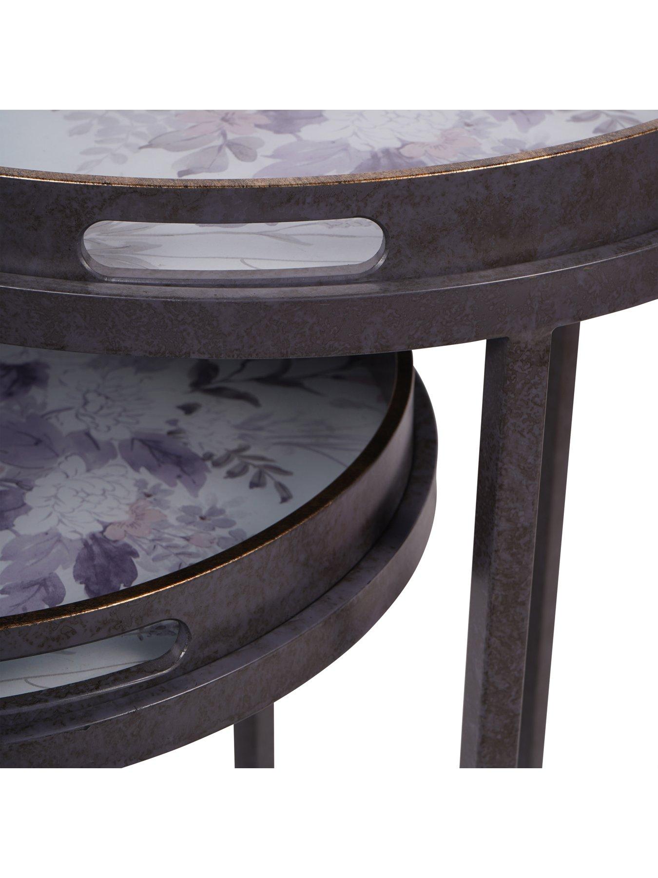 Image 5 of 7 of Laura Ashley Linlithgow Set Of 2 Side Tray Tables