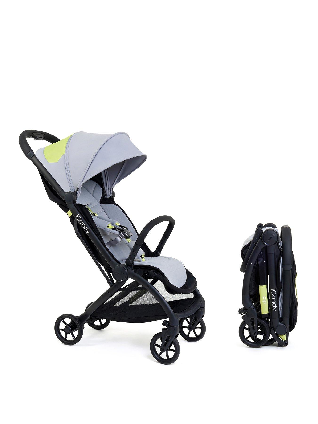 Image 2 of 7 of iCandy PIP Travel System with Black Cocoon Car Seat - Limestone