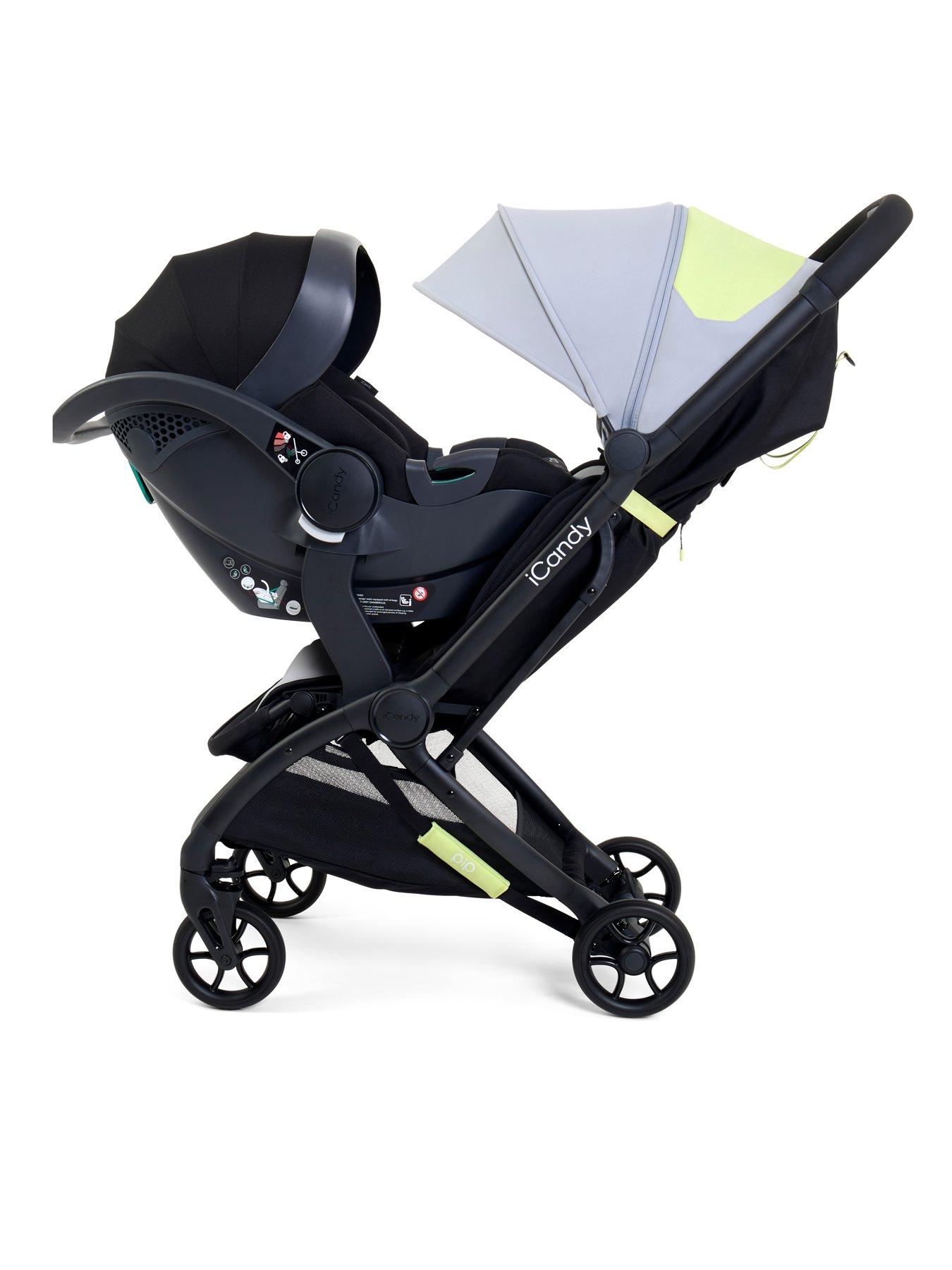 Image 4 of 8 of iCandy PIP Travel System with Black Cocoon Car Seat - Limestone (&pound;50 Car Seat Bundle Saving)