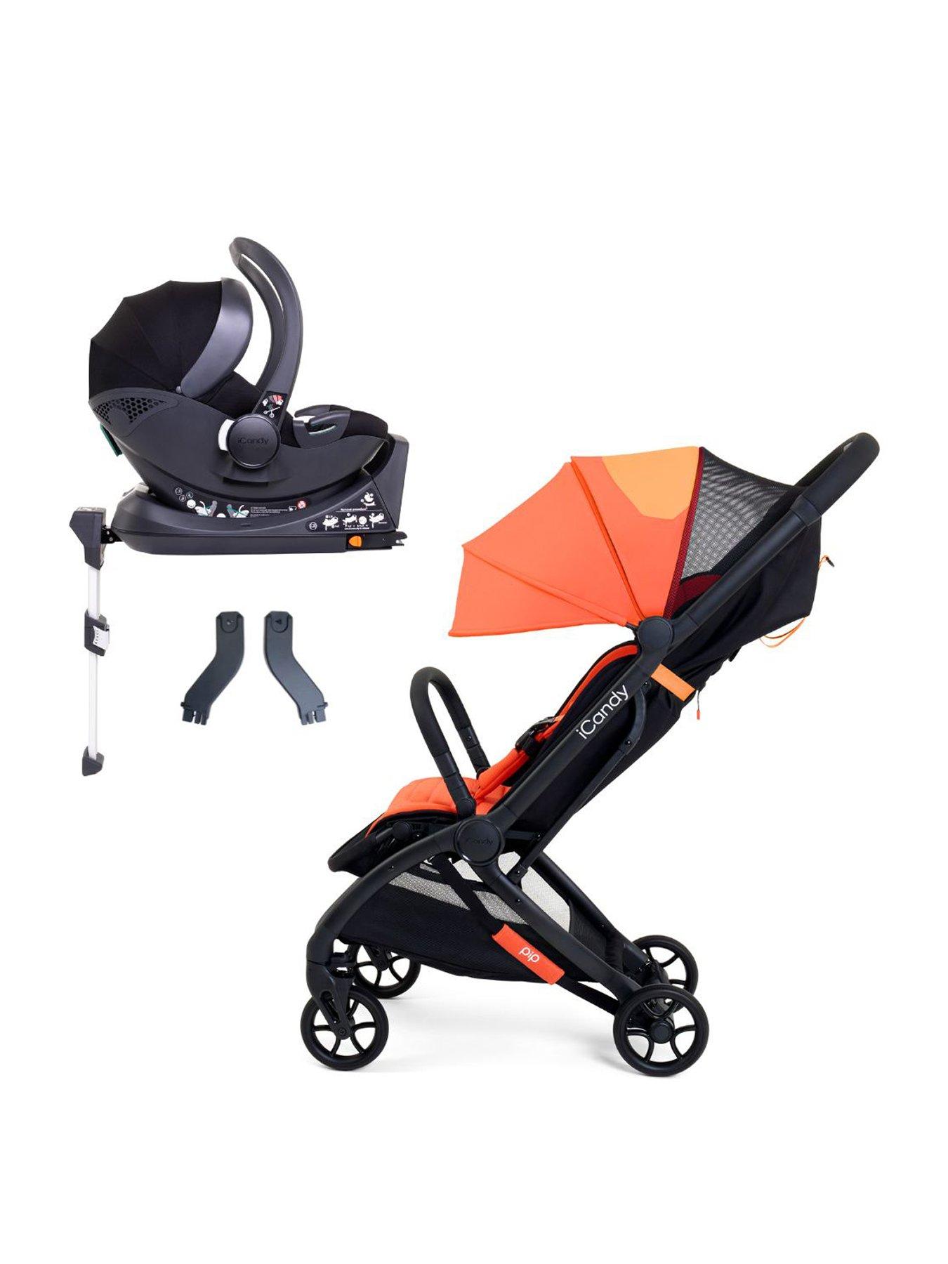 Image 1 of 6 of iCandy PIP Travel System with Black Cocoon Car Seat - Sunset Orange