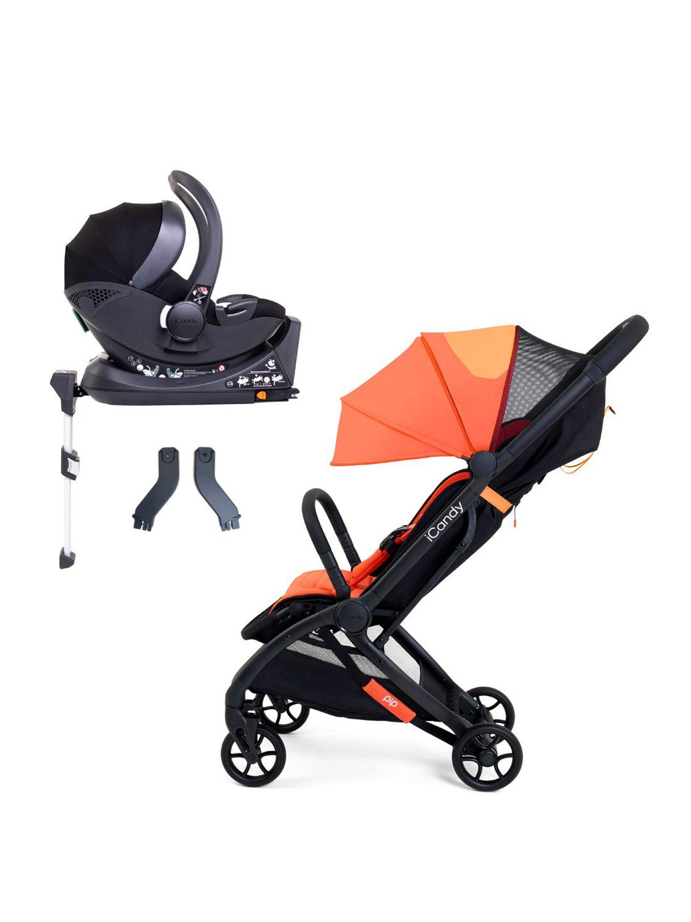 iCandy PIP Travel System with Black Cocoon Car Seat - Sunset Orange (£50 Car Seat Bundle Saving)