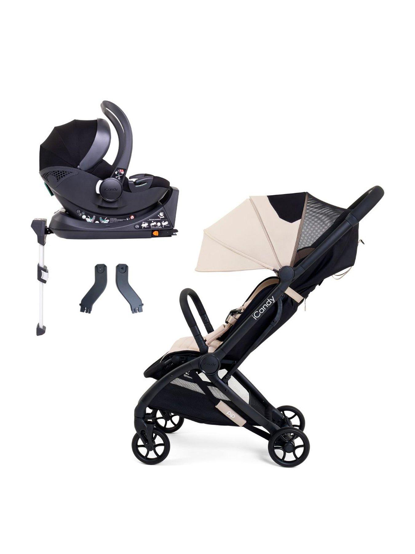 undefined PIP Travel System with Black Cocoon Car Seat - Latte