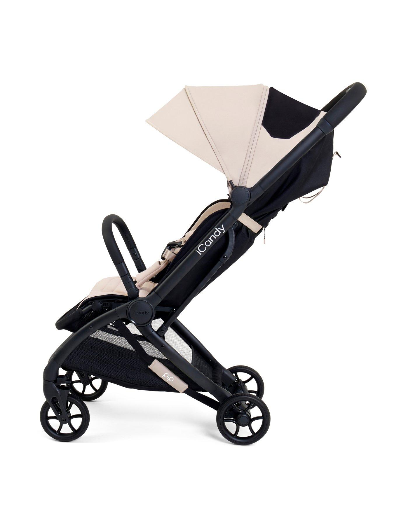  image of icandy-pip-travel-system-with-black-cocoon-car-seat-latte-pound50-car-seat-bundle-saving