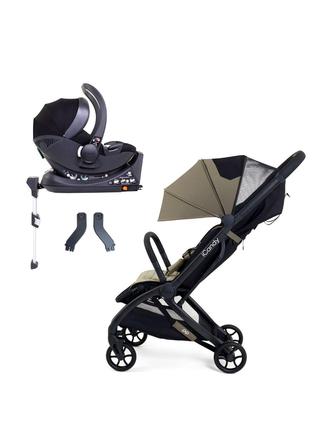 Image 1 of 8 of iCandy PIP Travel System with Black Cocoon Car Seat - Sage (&pound;50 Car Seat Bundle Saving)