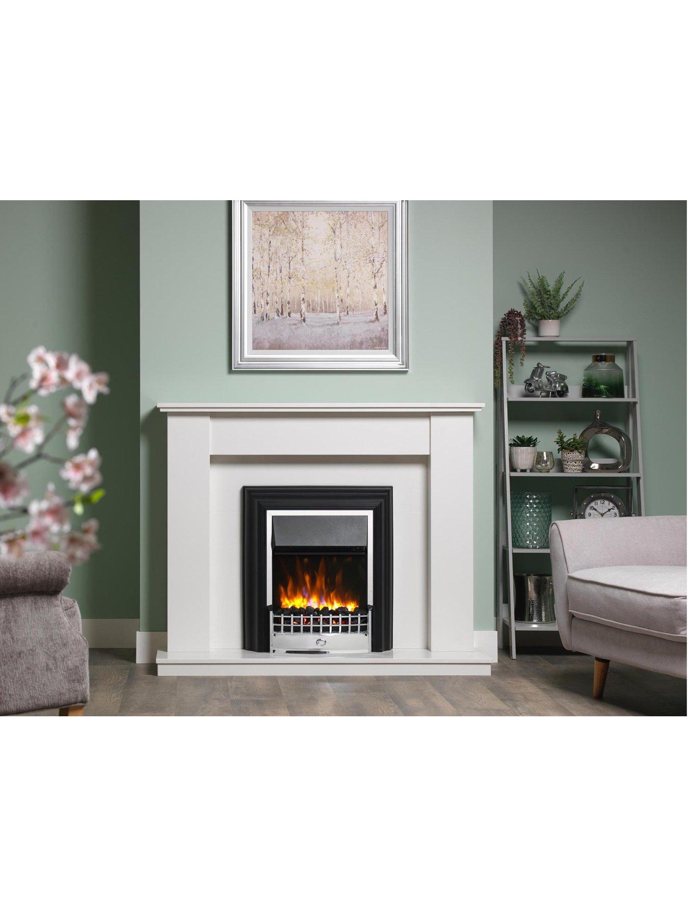 Image 2 of 8 of Dimplex Cheriton Deluxe Chrome Optiflame Freestanding Fire