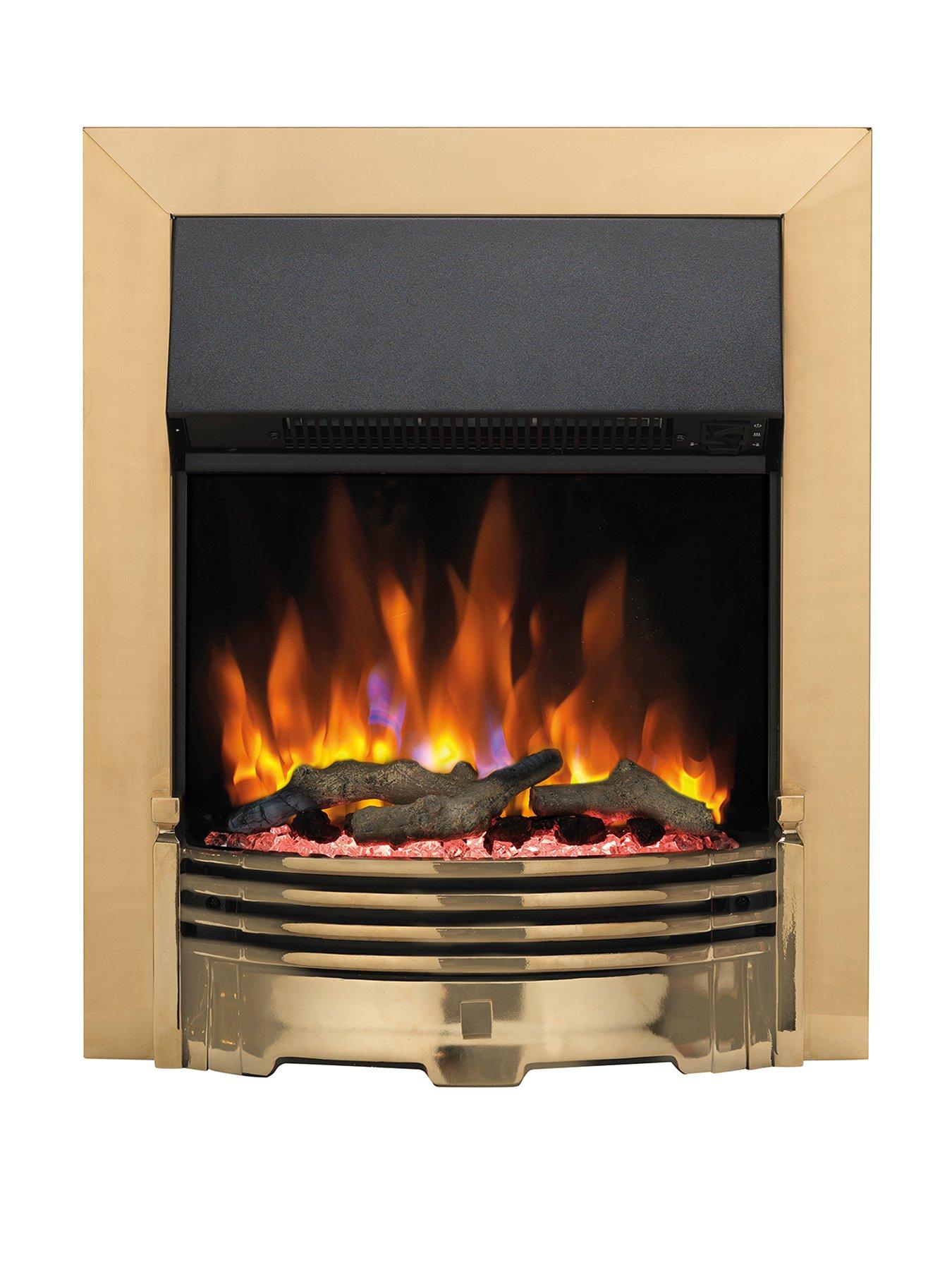 Image 1 of 8 of Dimplex Helmsdale Brass Optiflame Electric Fire