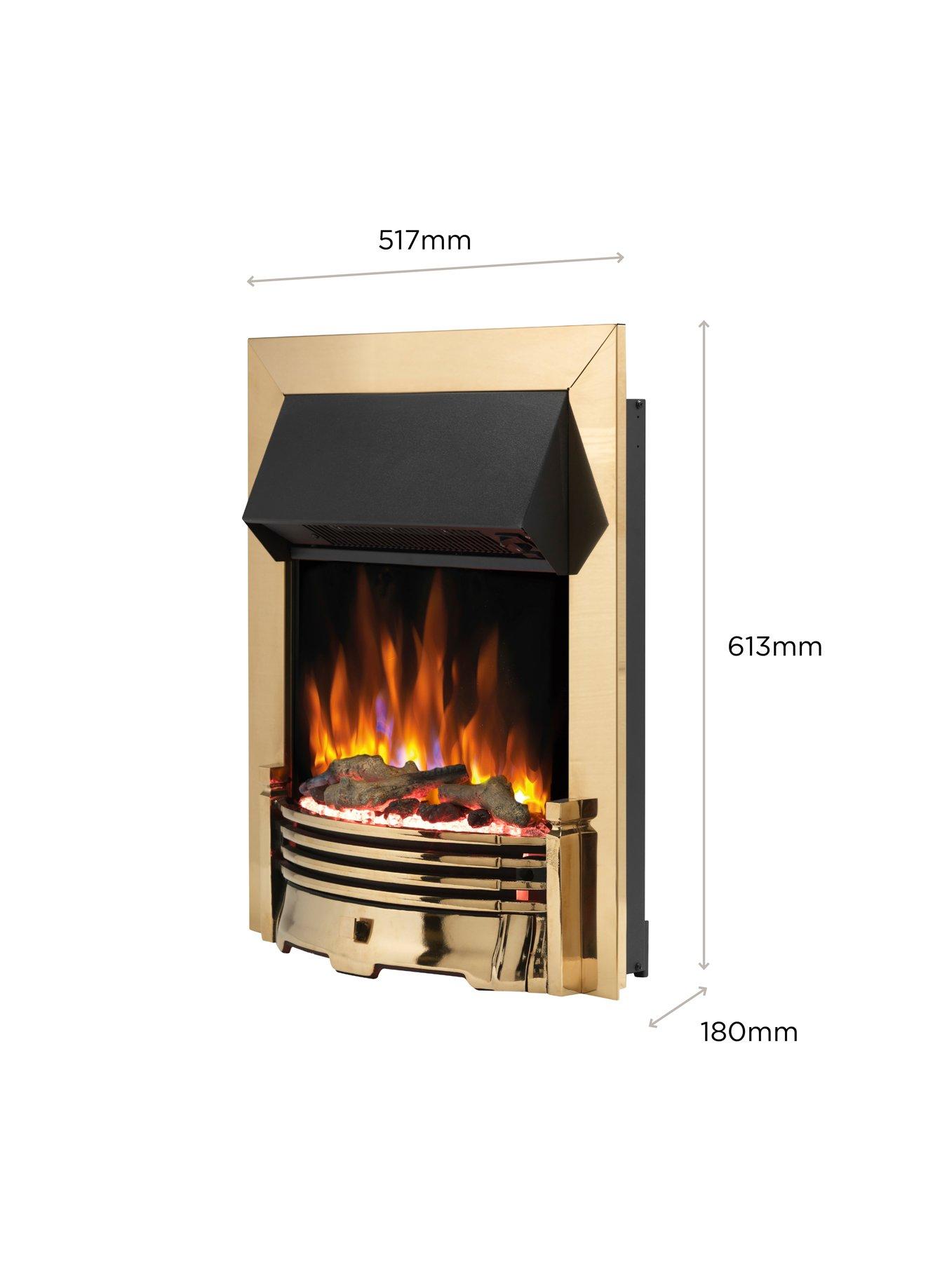 Image 4 of 8 of Dimplex Helmsdale Brass Optiflame Electric Fire