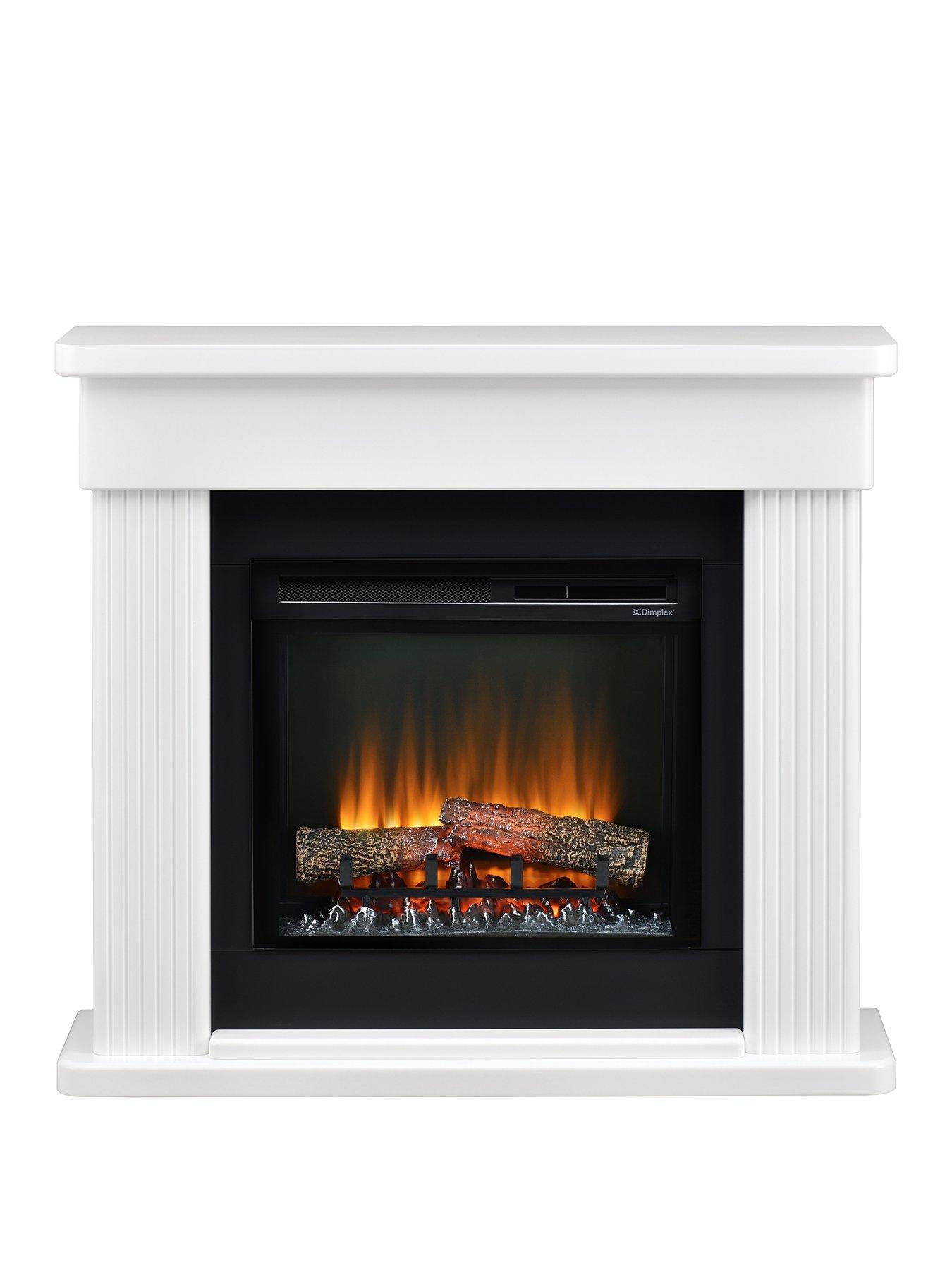Image 1 of 8 of Dimplex Portland Optiflame 2kW Electric Fire Suite, Fully Assembled Fireplace, Remote Control