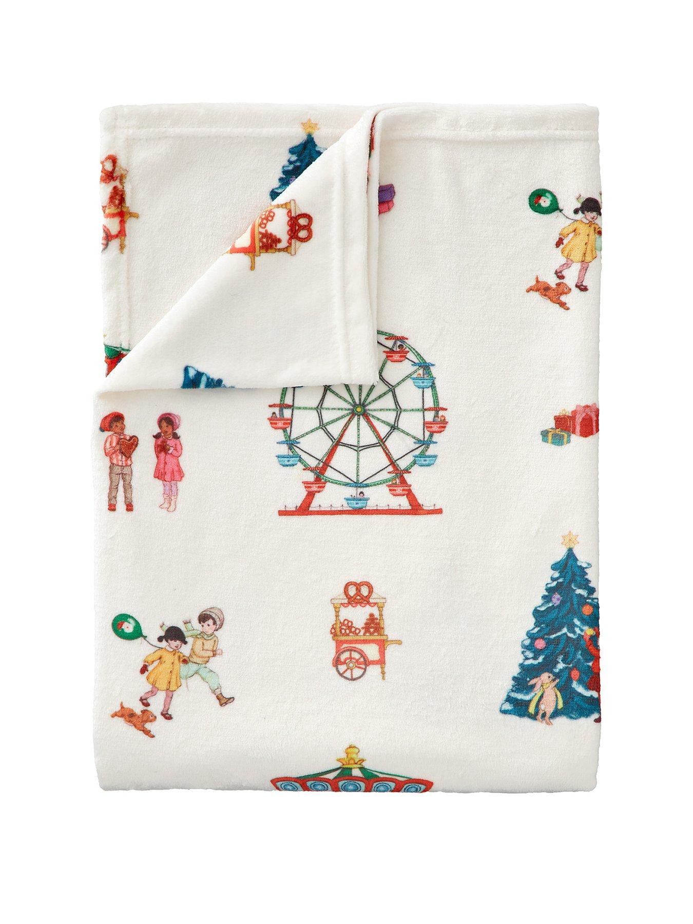  image of belle-boo-christmas-fairground-throw--150x200cm