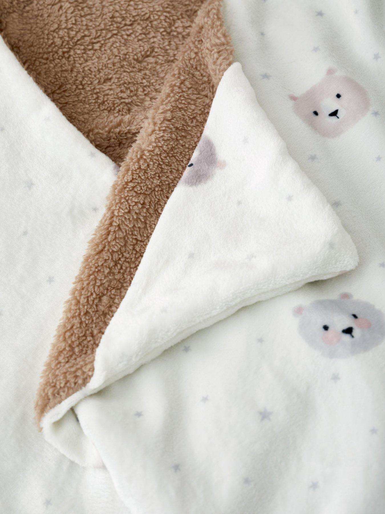 Image 4 of 4 of Catherine Lansfield Cosy Bear Kids Hooded Blanket- 90x125cm