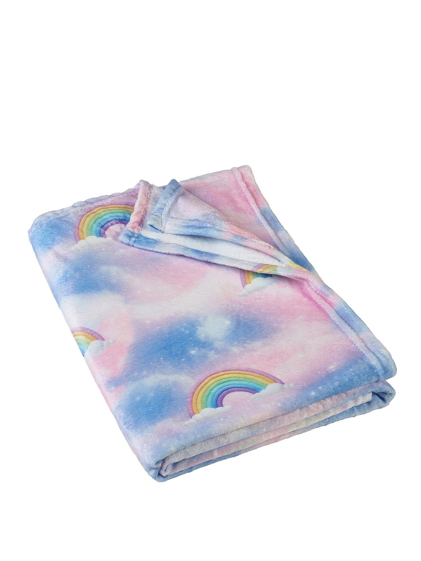 Image 2 of 4 of Catherine Lansfield Candy Unicorn Throw- 130x170cm