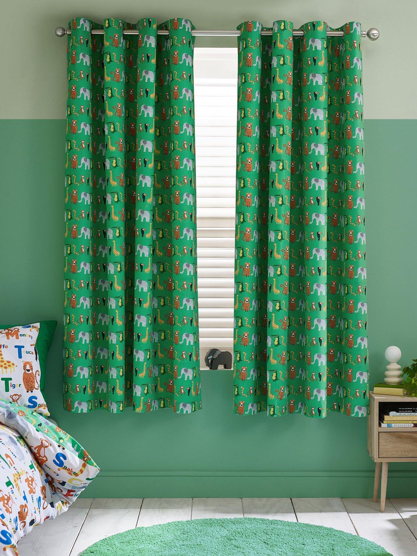  image of catherine-lansfield-animal-magic-curtains--66x72inch