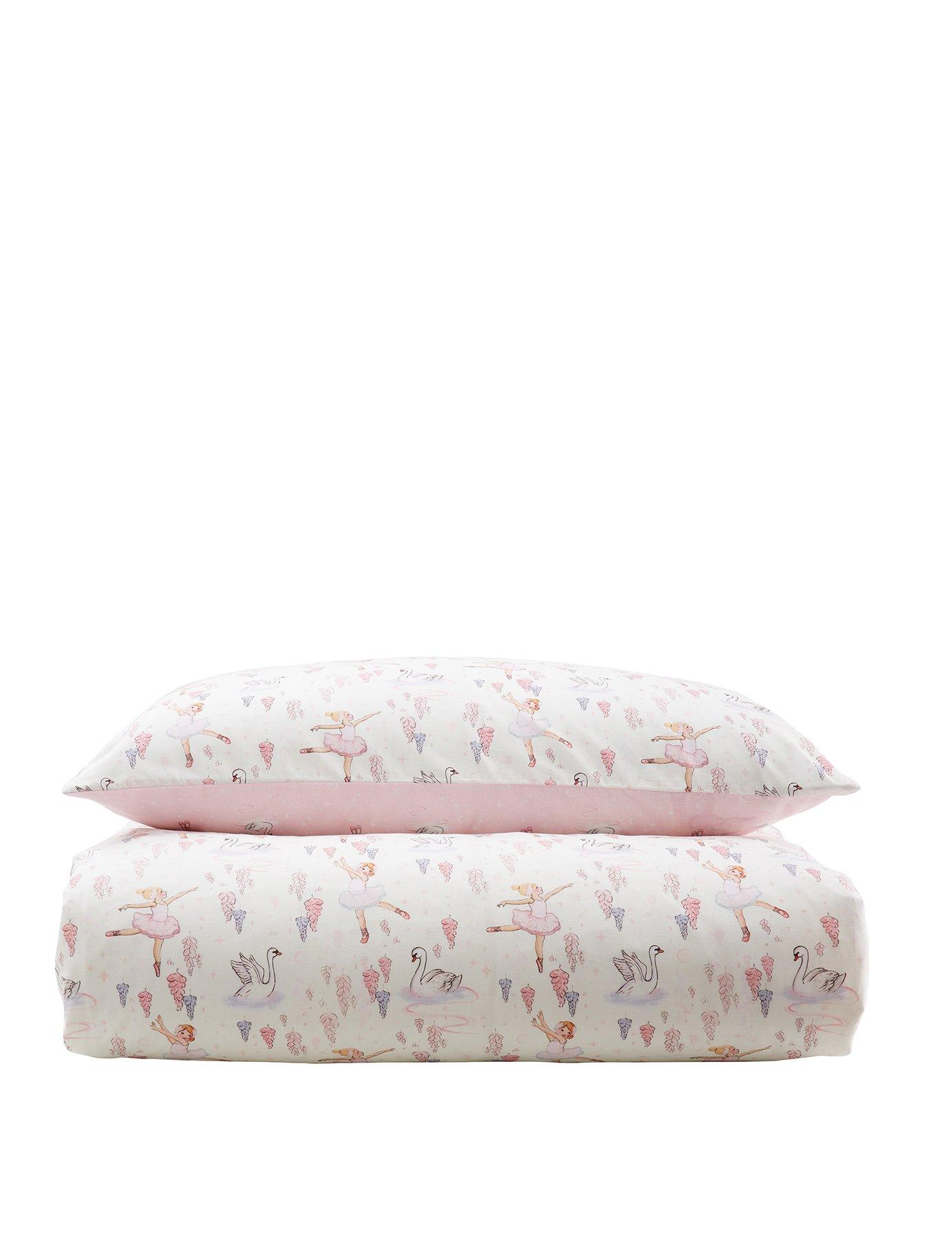 Image 2 of 5 of Belle & Boo Ballerina Reversible 100% Cotton Duvet Cover Set - Pink