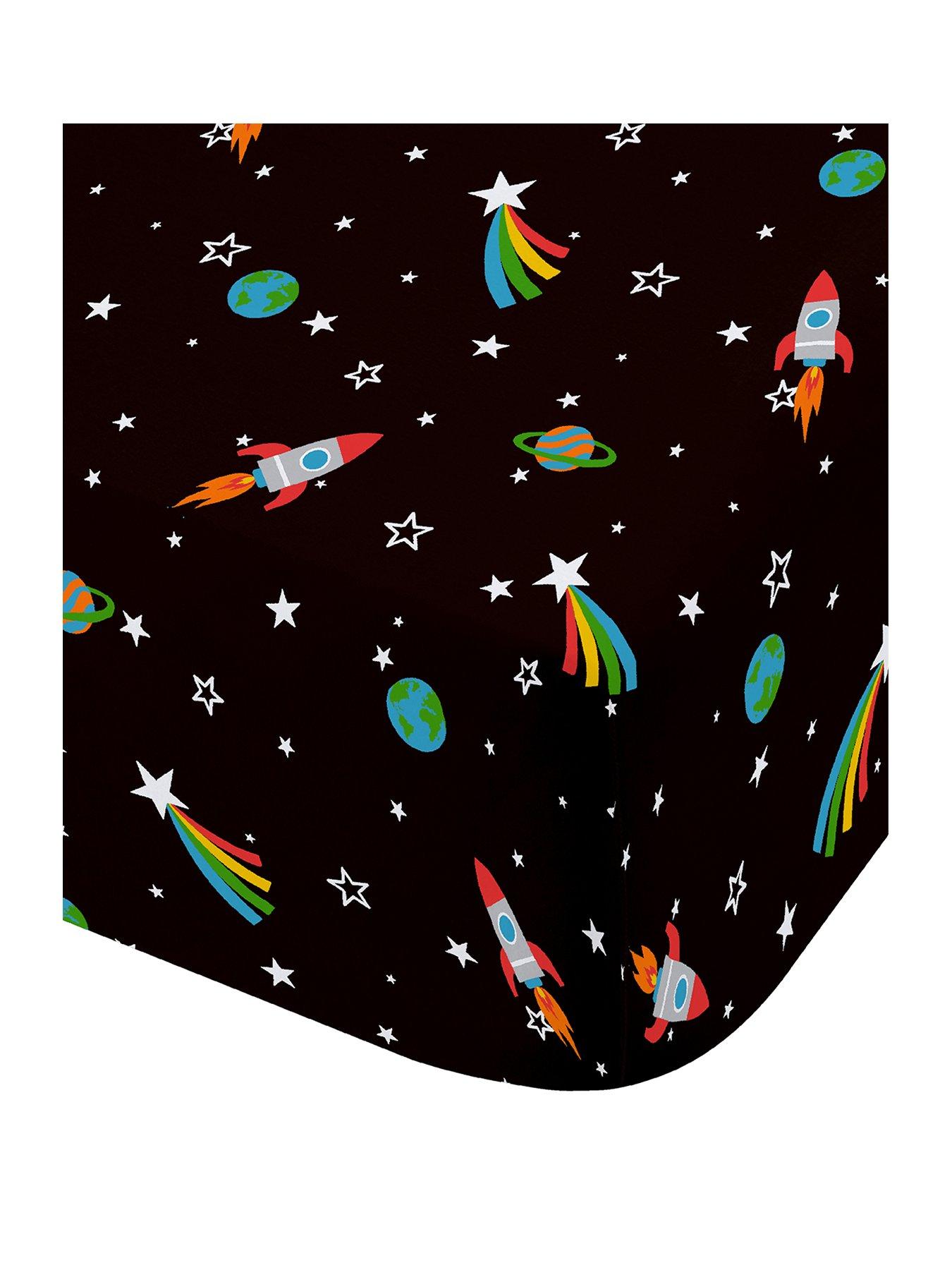 Image 2 of 3 of Catherine Lansfield Rainbow Rockets Duvet Set