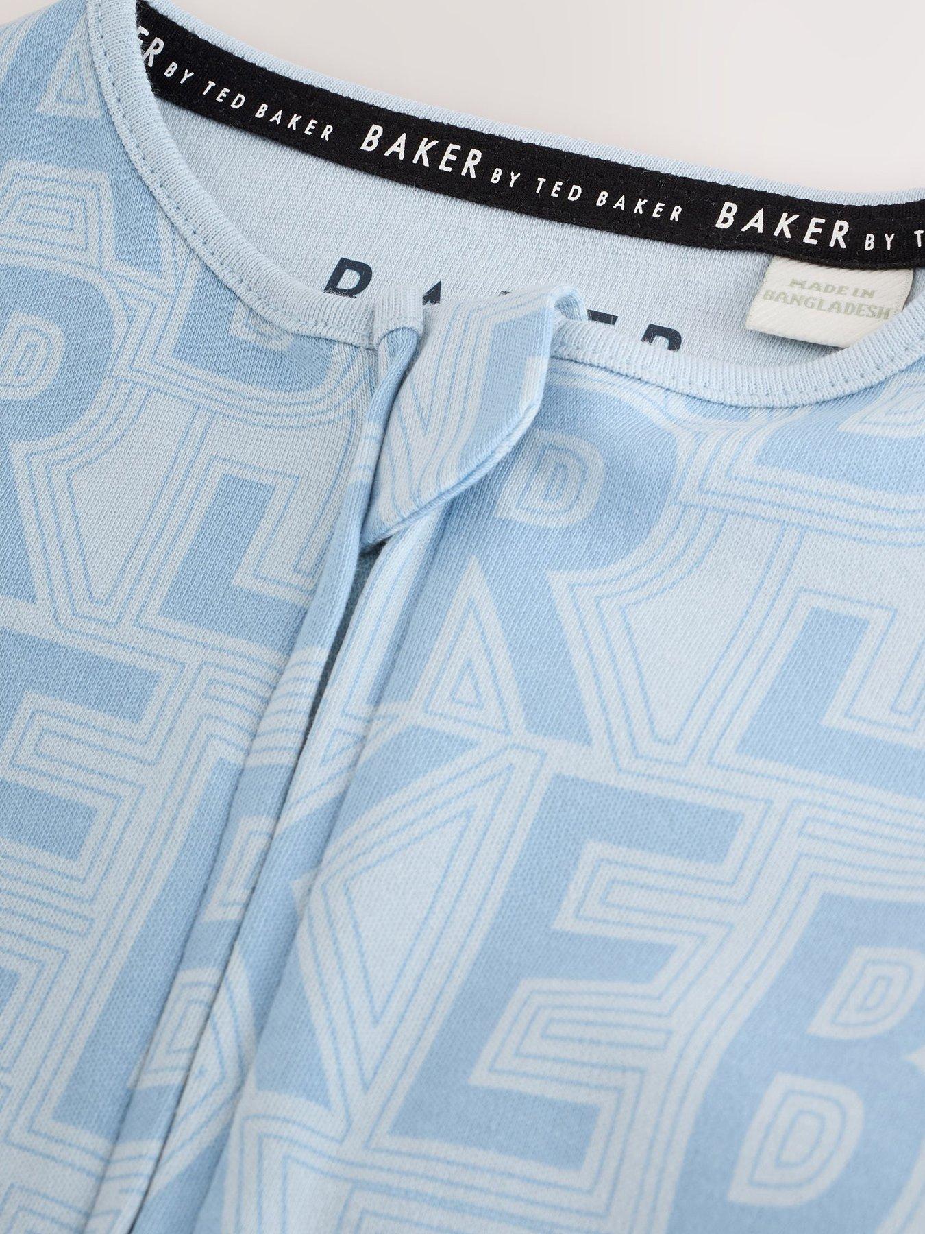 Image 3 of 6 of Ted Baker Baby Boys Sleepsuit Gift Set - Blue