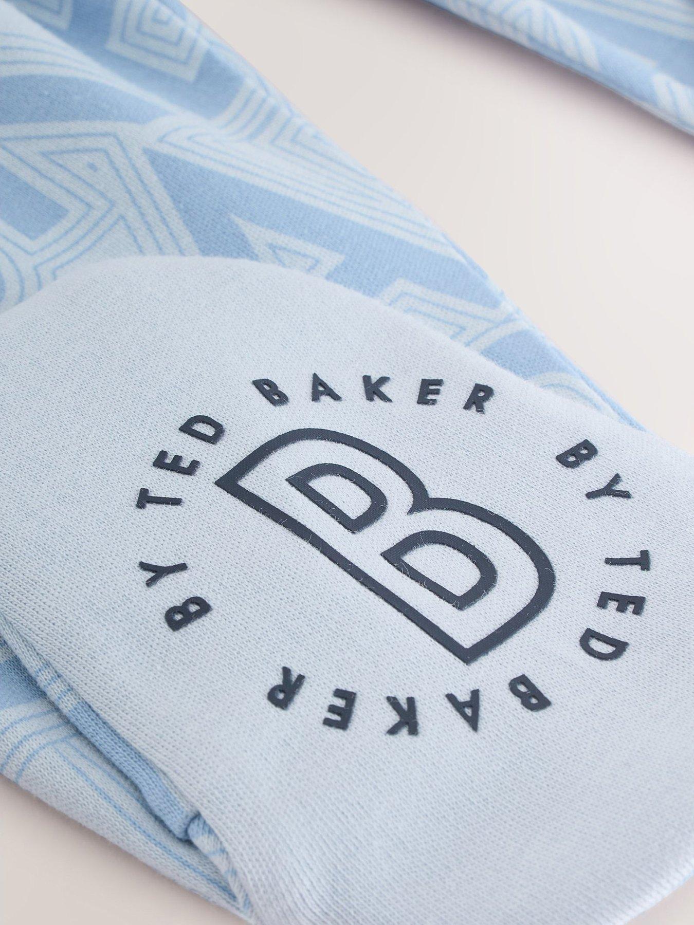 Image 5 of 6 of Ted Baker Baby Boys Sleepsuit Gift Set - Blue