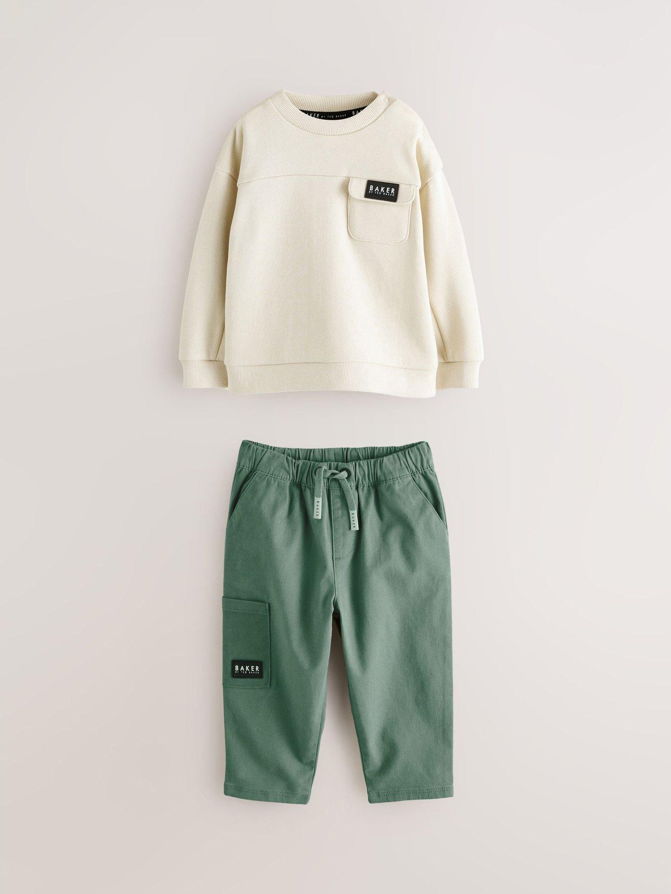  image of ted-baker-baby-boys-sweat-top-amp-jogger-set-multi