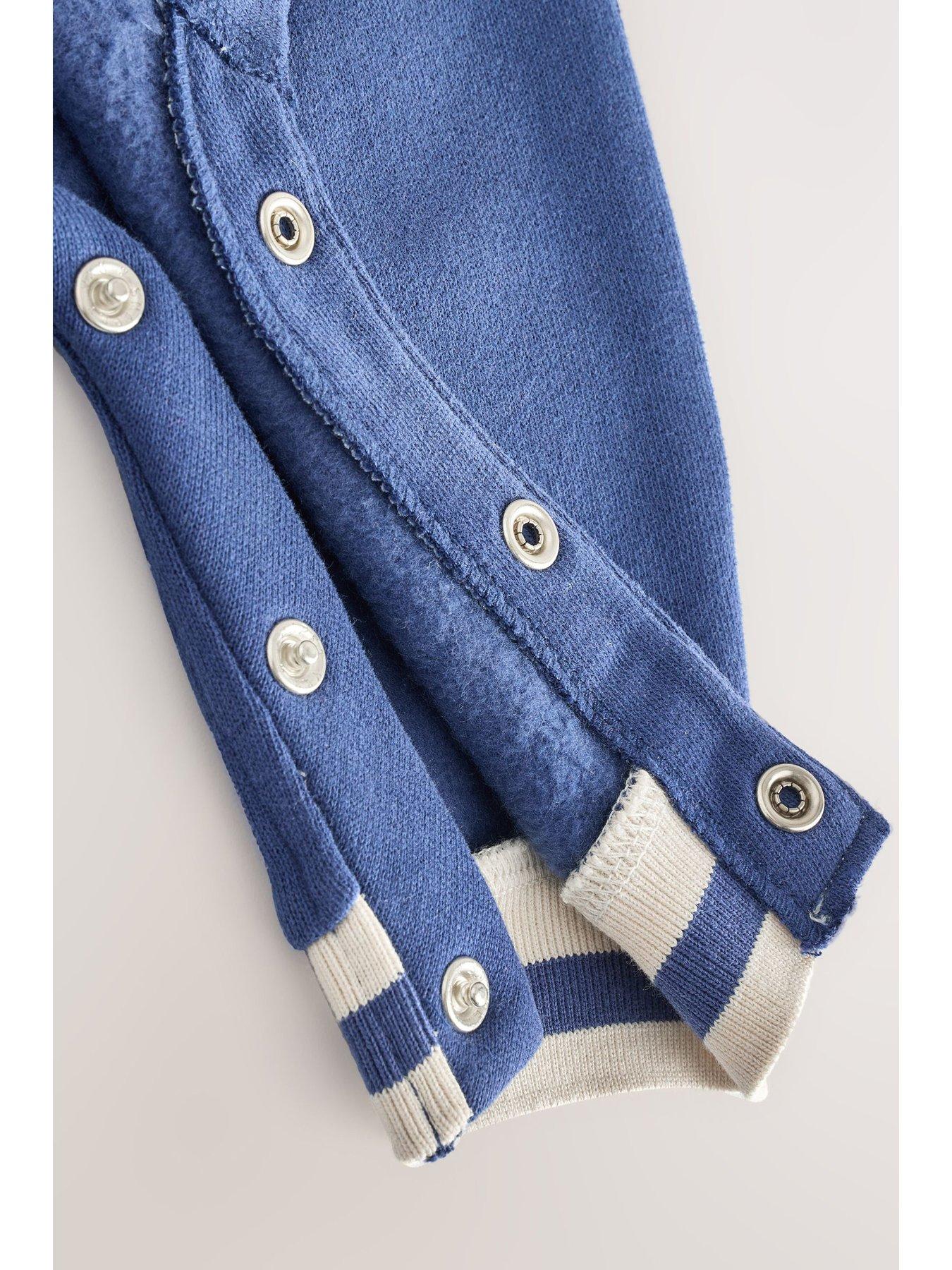 Image 4 of 6 of Ted Baker Baby Boys Varsity Rompersuit - Blue