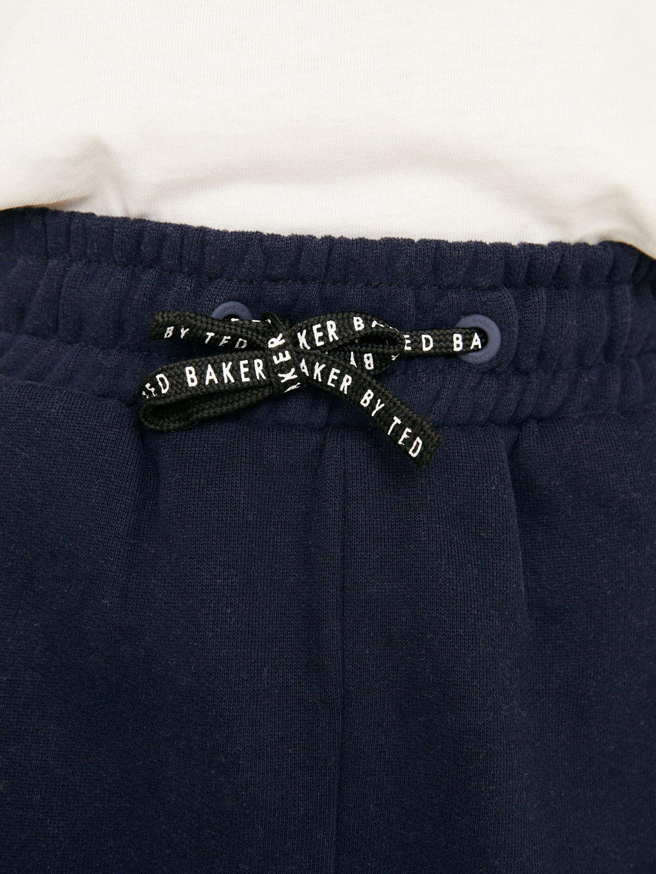 Image 5 of 6 of Ted Baker Younger Boys Hoodie &amp; Jogger Zip Set - Navy