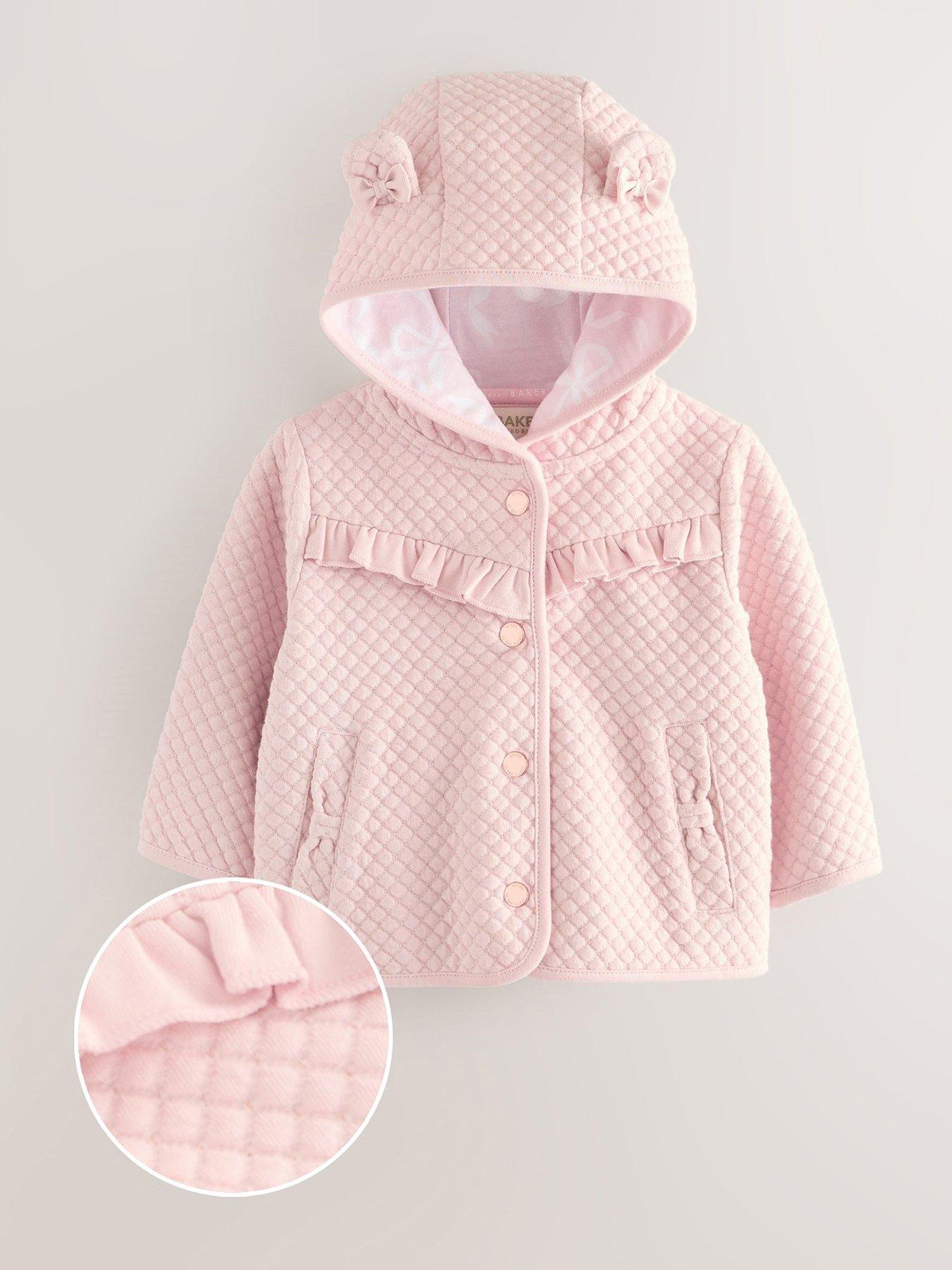 Image 1 of 5 of Ted Baker Baby Girls Quilted Jacket - Pink
