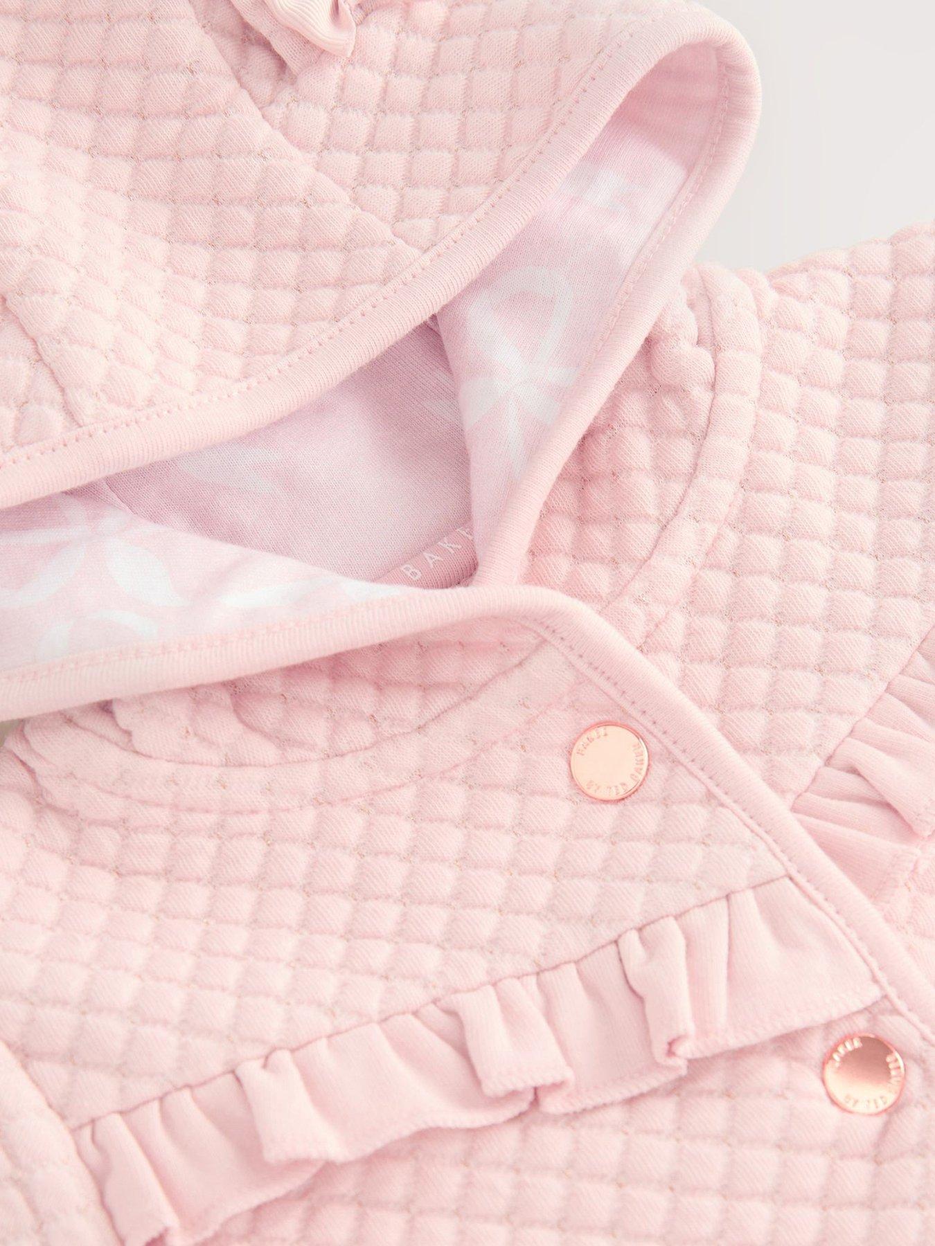 Image 3 of 5 of Ted Baker Baby Girls Quilted Jacket - Pink